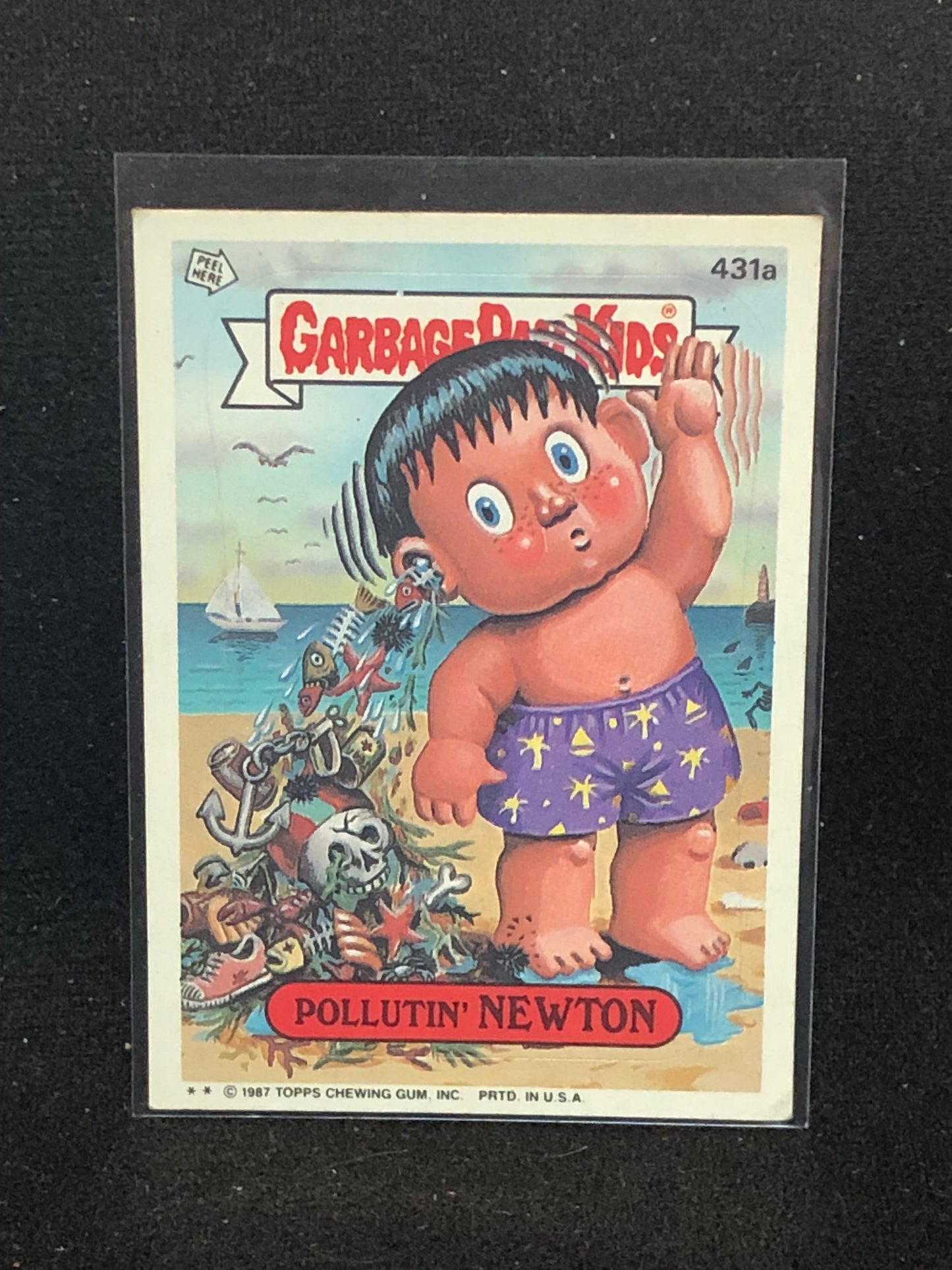 Garbage Pail Kids Original Series 11 (os11) 431a Pollutin Newton