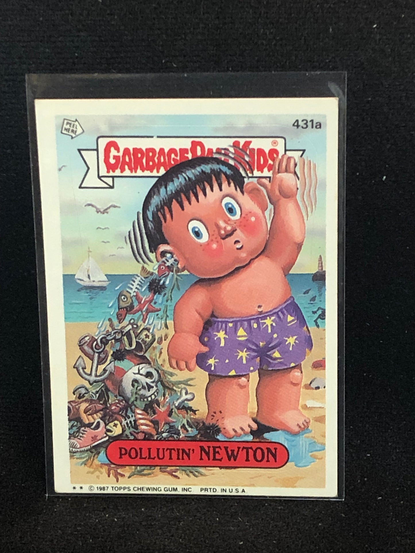 Garbage Pail Kids Original Series 11 (os11) 431a Pollutin Newton