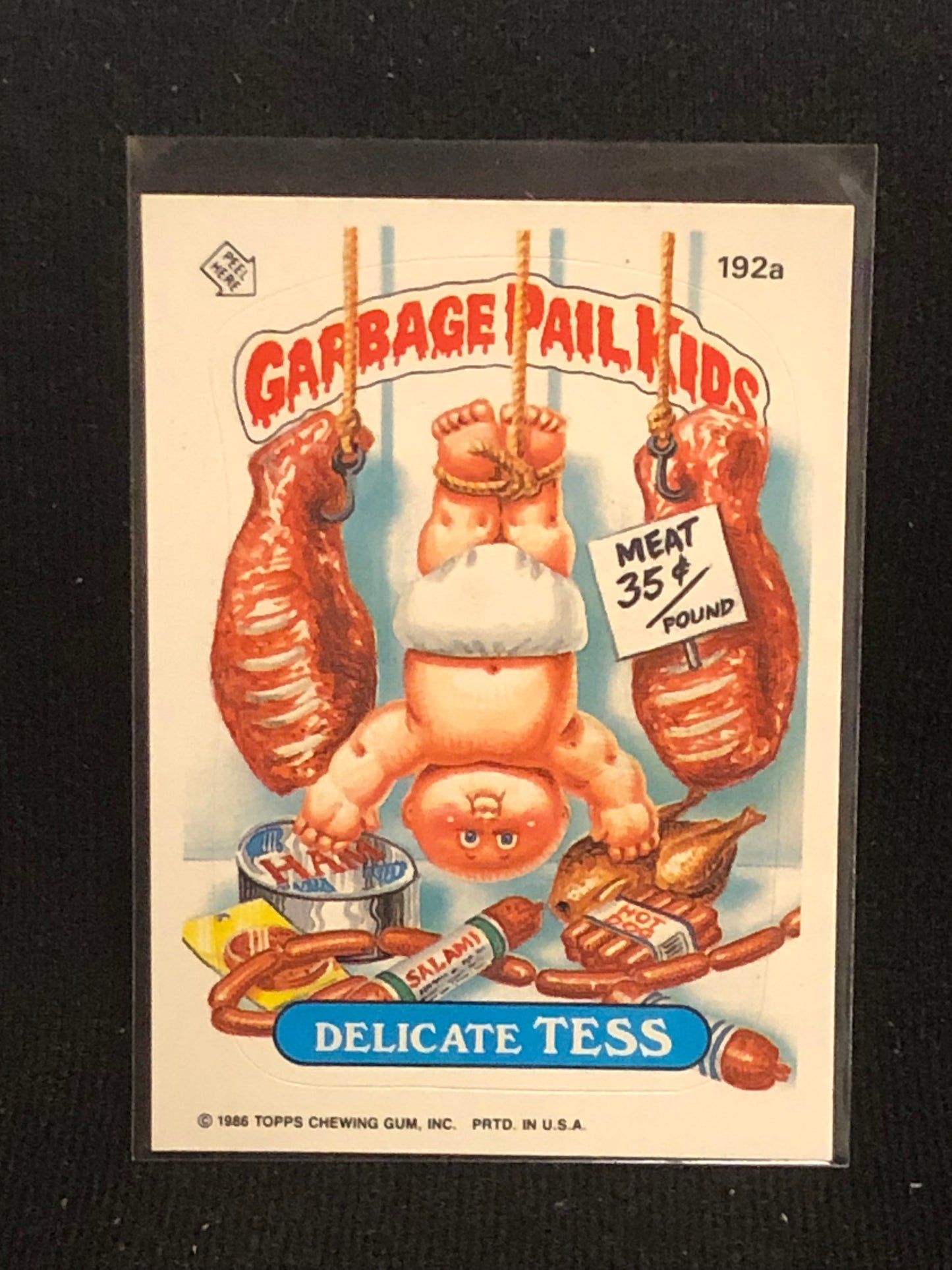 Garbage Pail Kids Original Series 5 (os5) 192a Delicate Tess