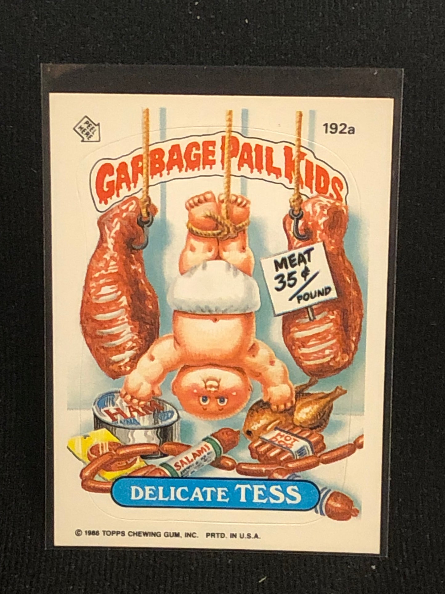 Garbage Pail Kids Original Series 5 (os5) 192a Delicate Tess