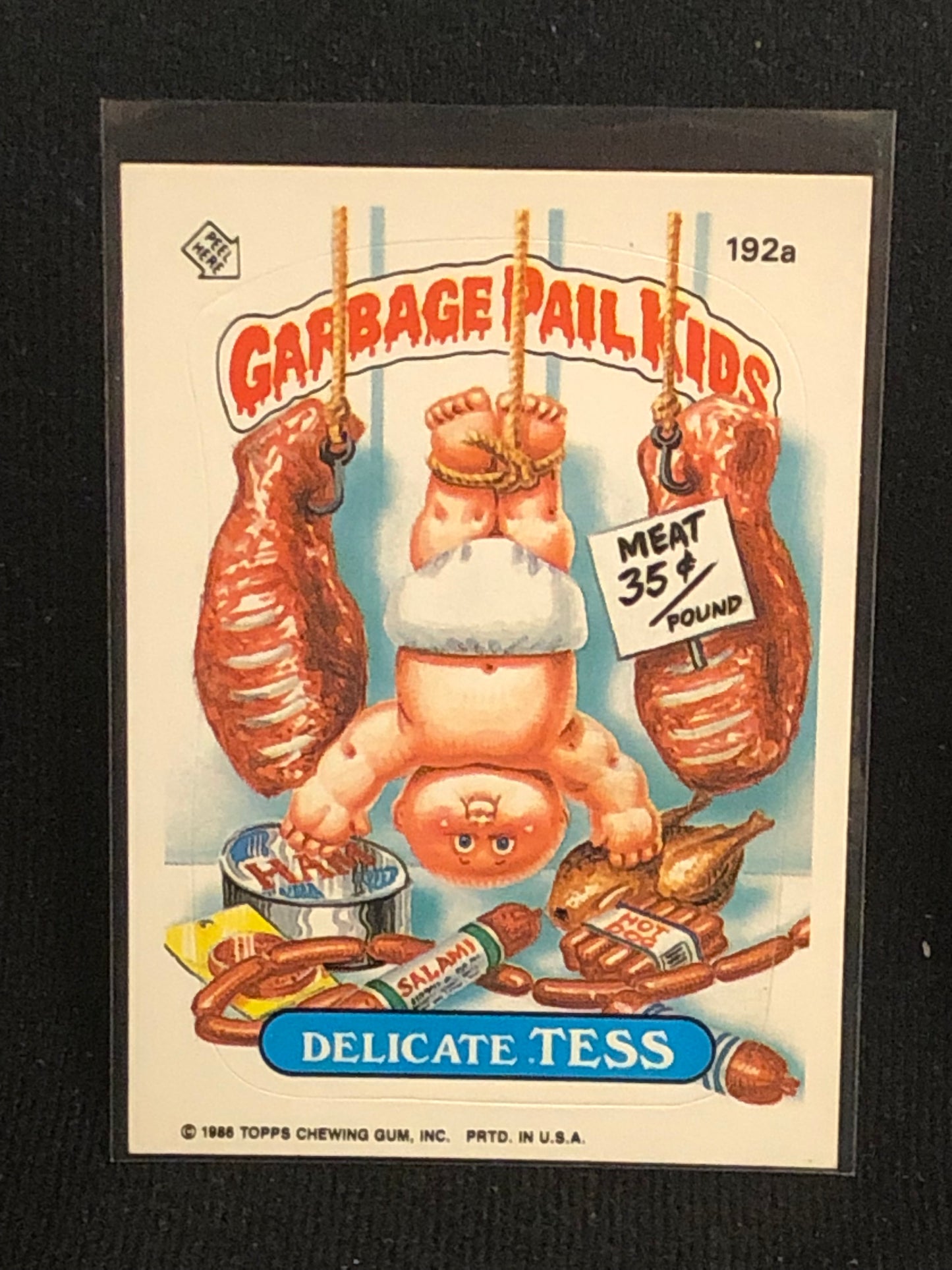 Garbage Pail Kids Original Series 5 (os5) 192a Delicate Tess