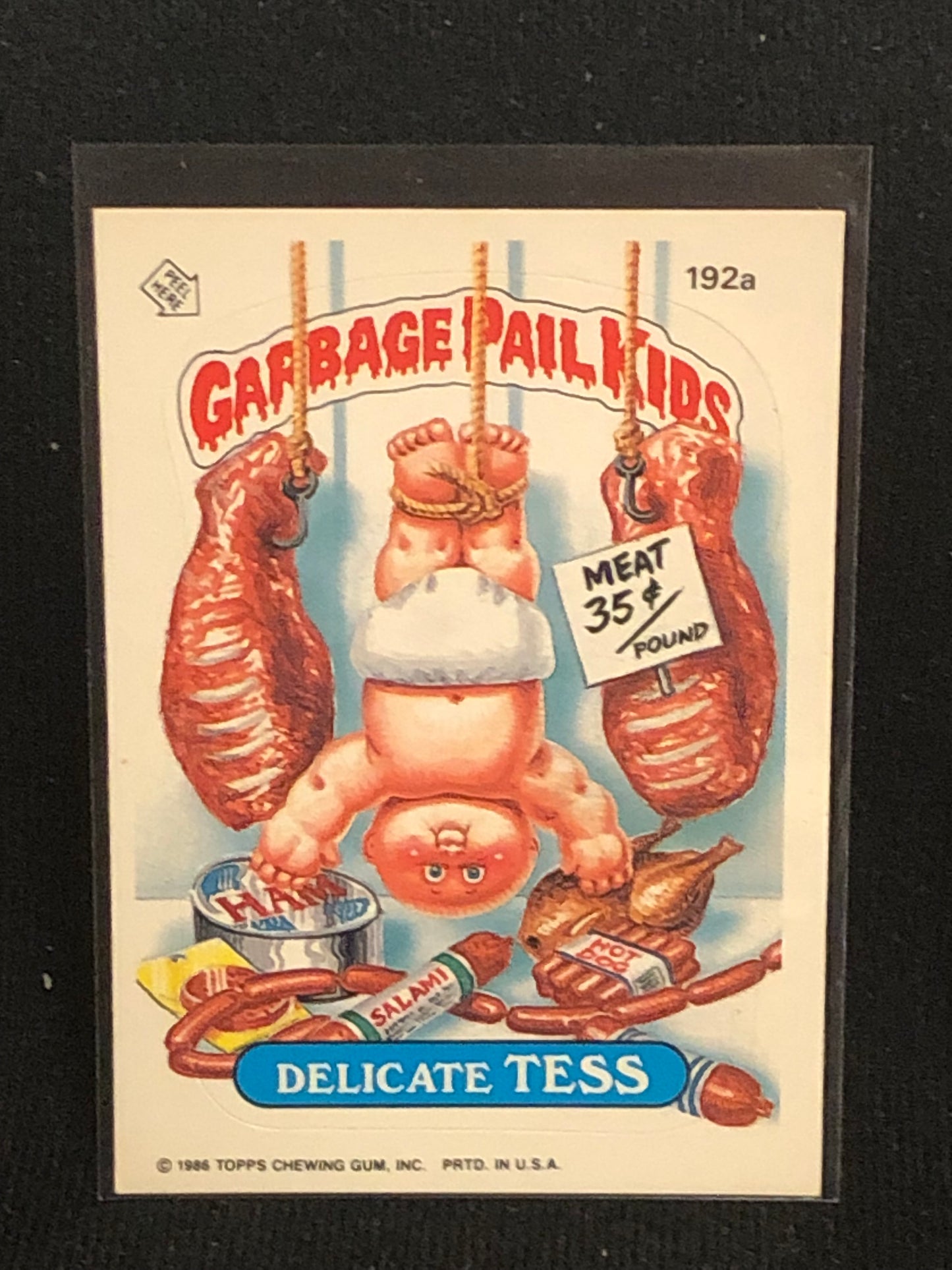 Garbage Pail Kids Original Series 5 (os5) 192a Delicate Tess