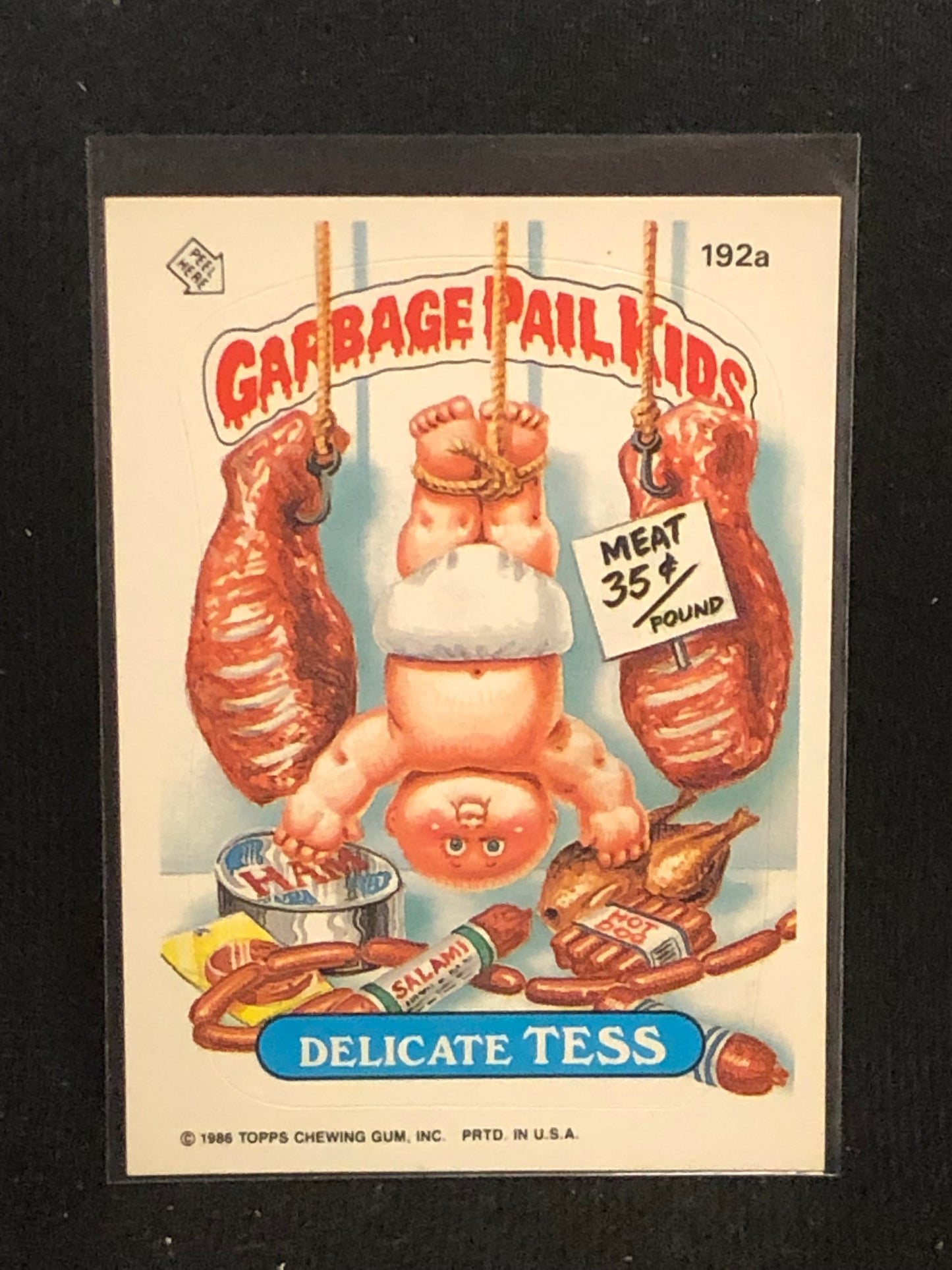 Garbage Pail Kids Original Series 5 (os5) 192a Delicate Tess