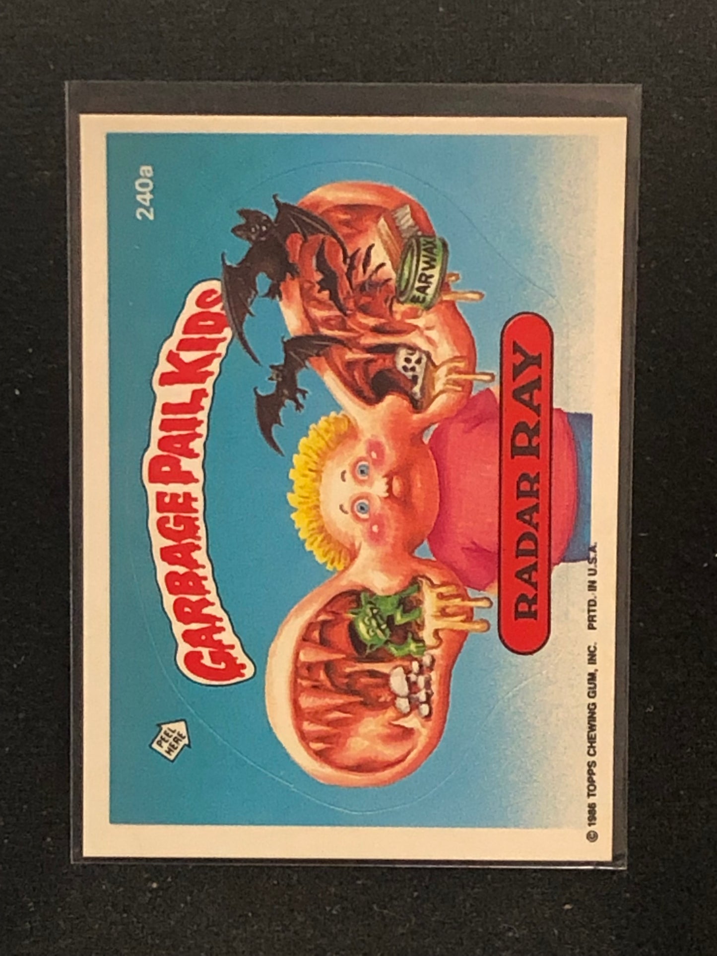 Garbage Pail Kids Original Series 6 (os6) 240a Radar Ray