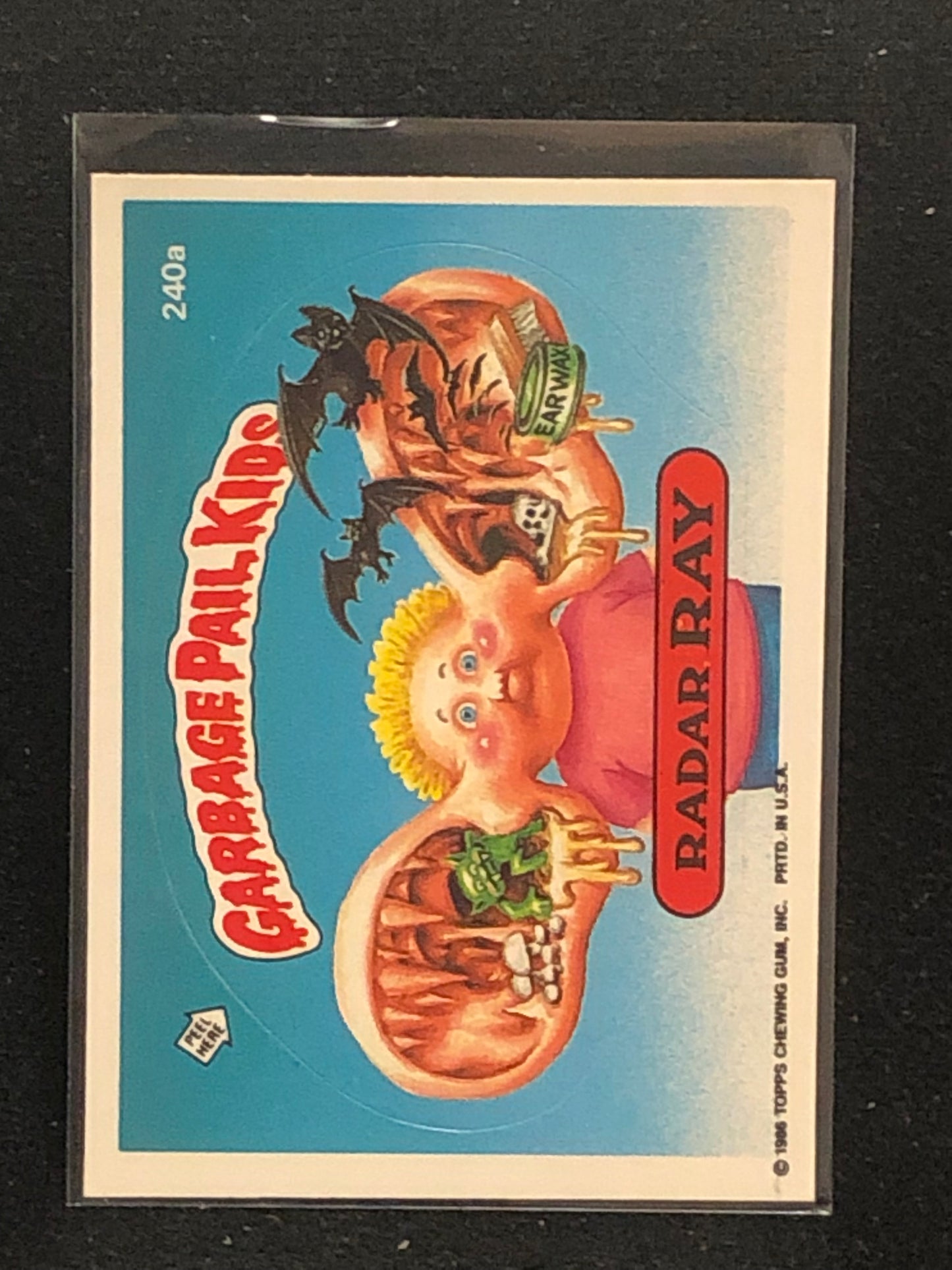 Garbage Pail Kids Original Series 6 (os6) 240a Radar Ray