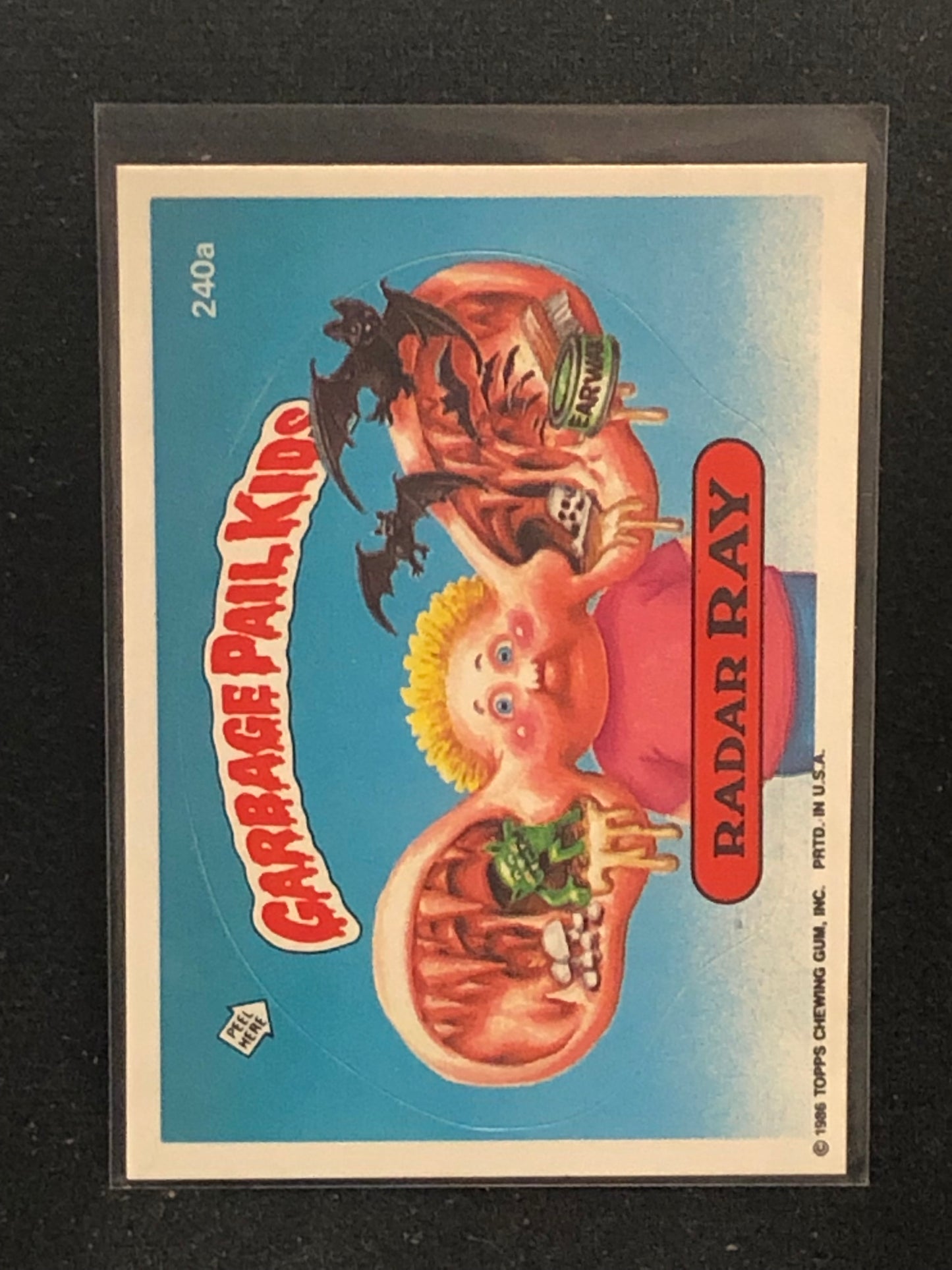 Garbage Pail Kids Original Series 6 (os6) 240a Radar Ray