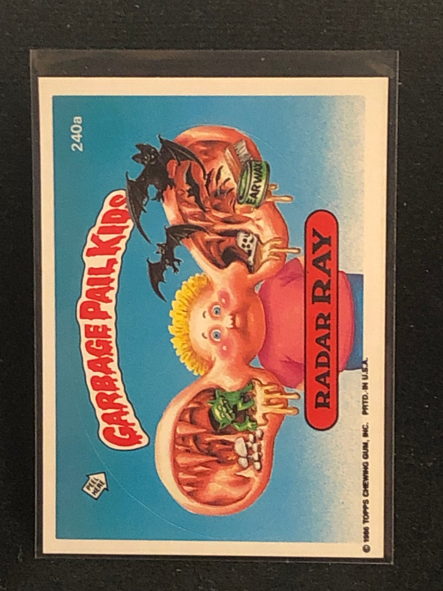 Garbage Pail Kids Original Series 6 (os6) 240a Radar Ray