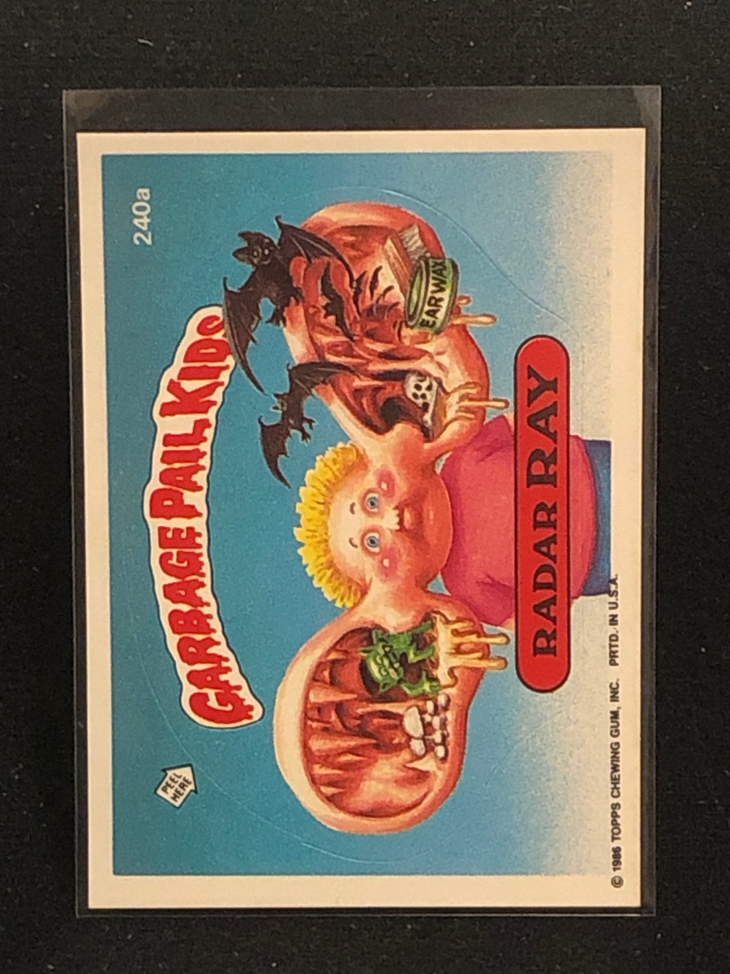 Garbage Pail Kids Original Series 6 (os6) 240a Radar Ray