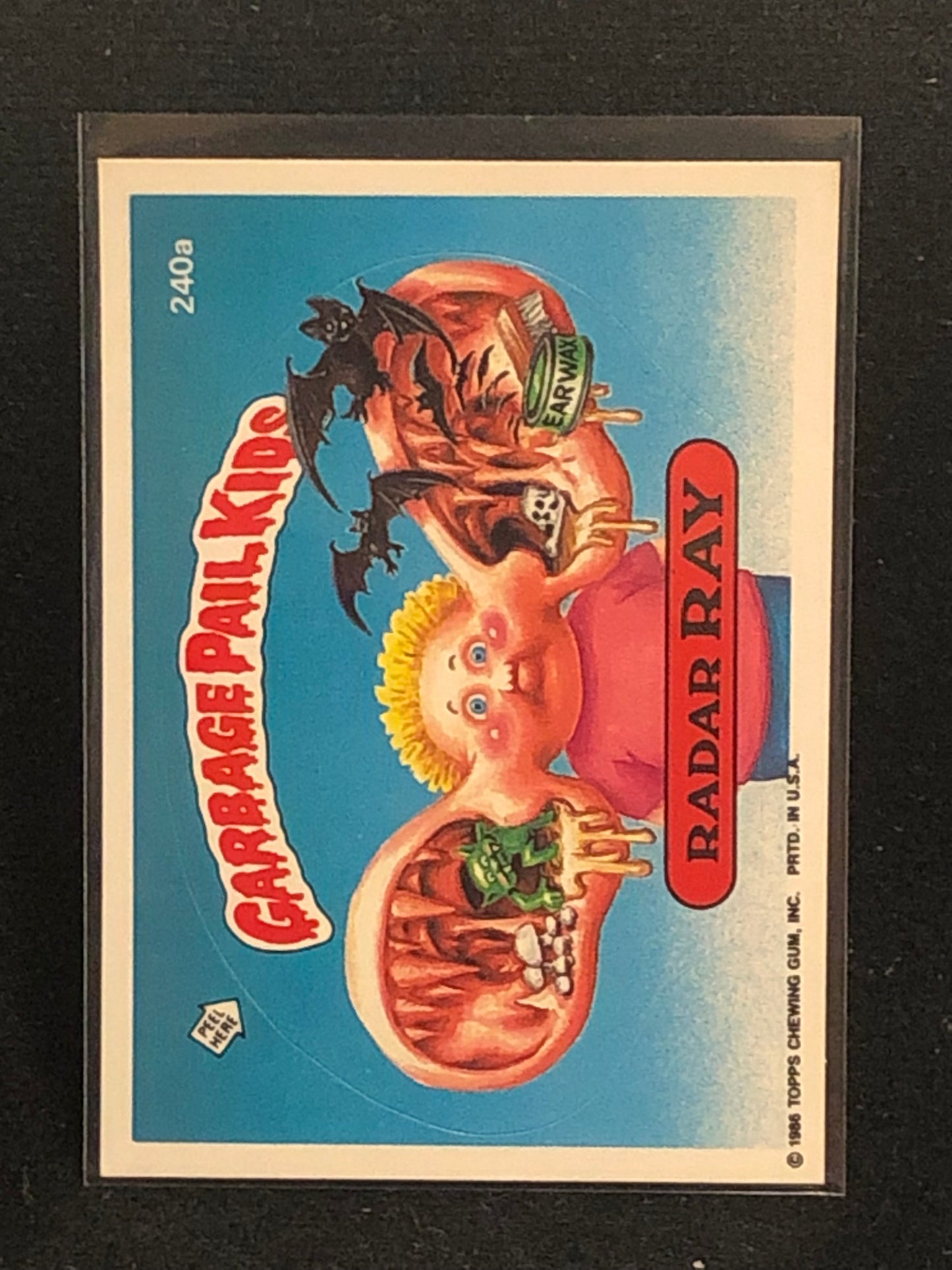 Garbage Pail Kids Original Series 6 (os6) 240a Radar Ray