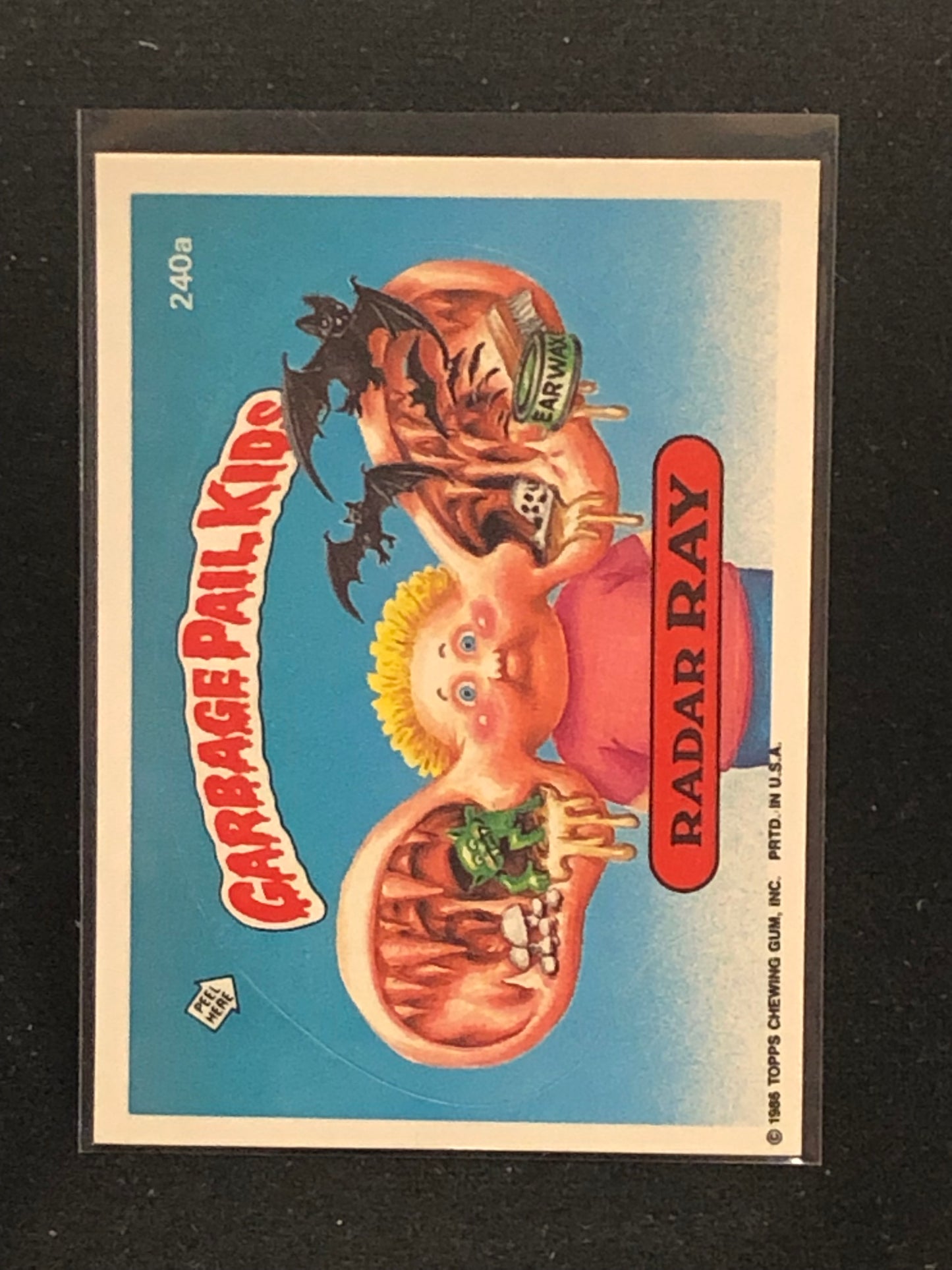 Garbage Pail Kids Original Series 6 (os6) 240a Radar Ray