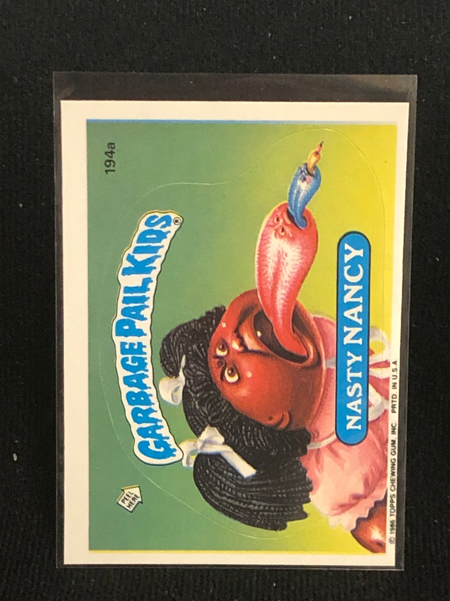 Garbage Pail Kids Original Series 5 (os5) 194a Nasty Nancy