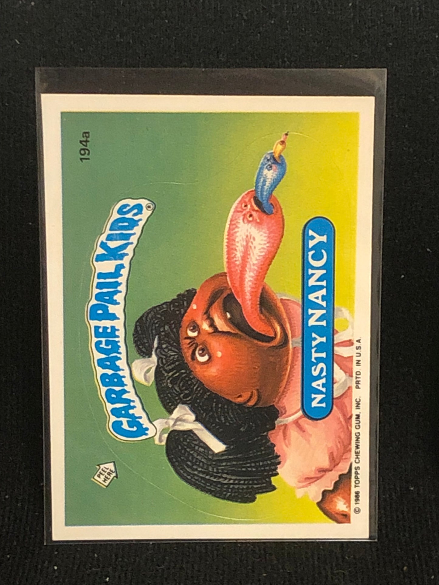 Garbage Pail Kids Original Series 5 (os5) 194a Nasty Nancy