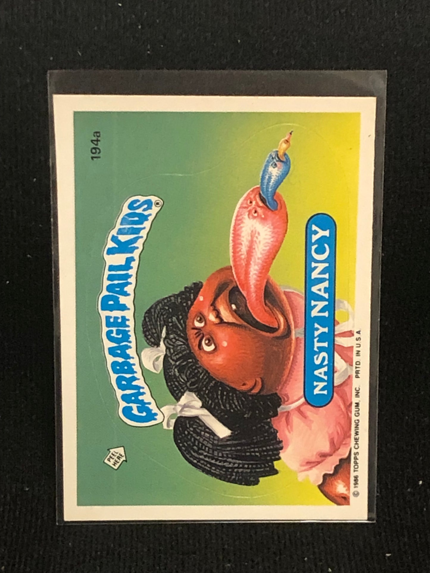 Garbage Pail Kids Original Series 5 (os5) 194a Nasty Nancy