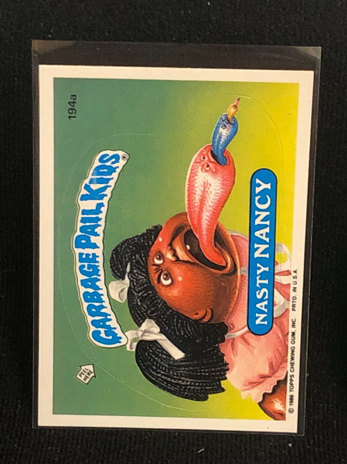 Garbage Pail Kids Original Series 5 (os5) 194a Nasty Nancy