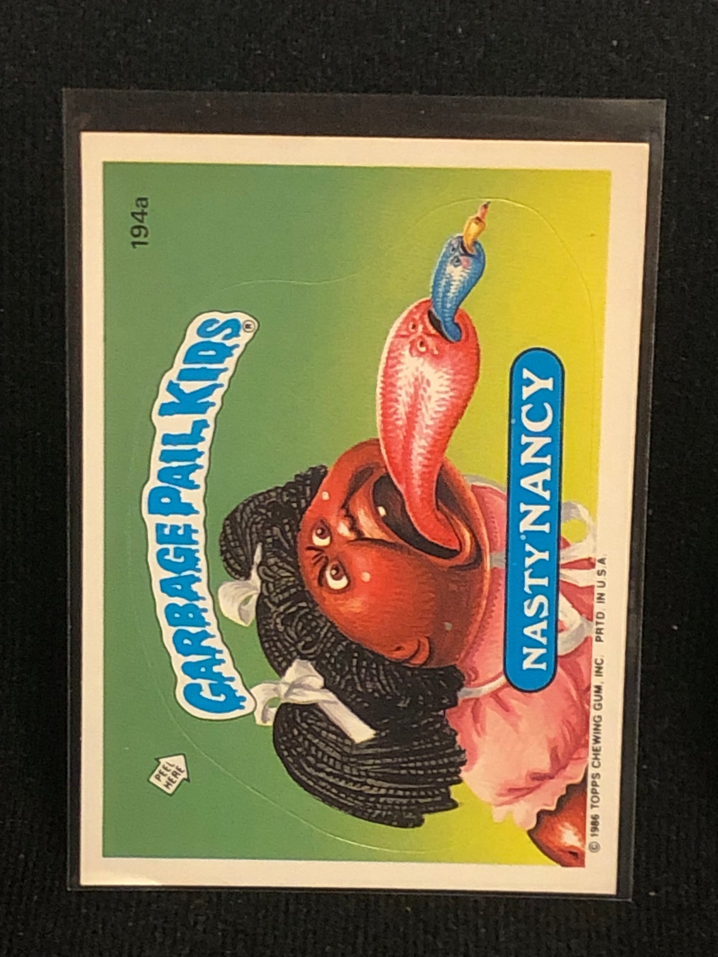 Garbage Pail Kids Original Series 5 (os5) 194a Nasty Nancy