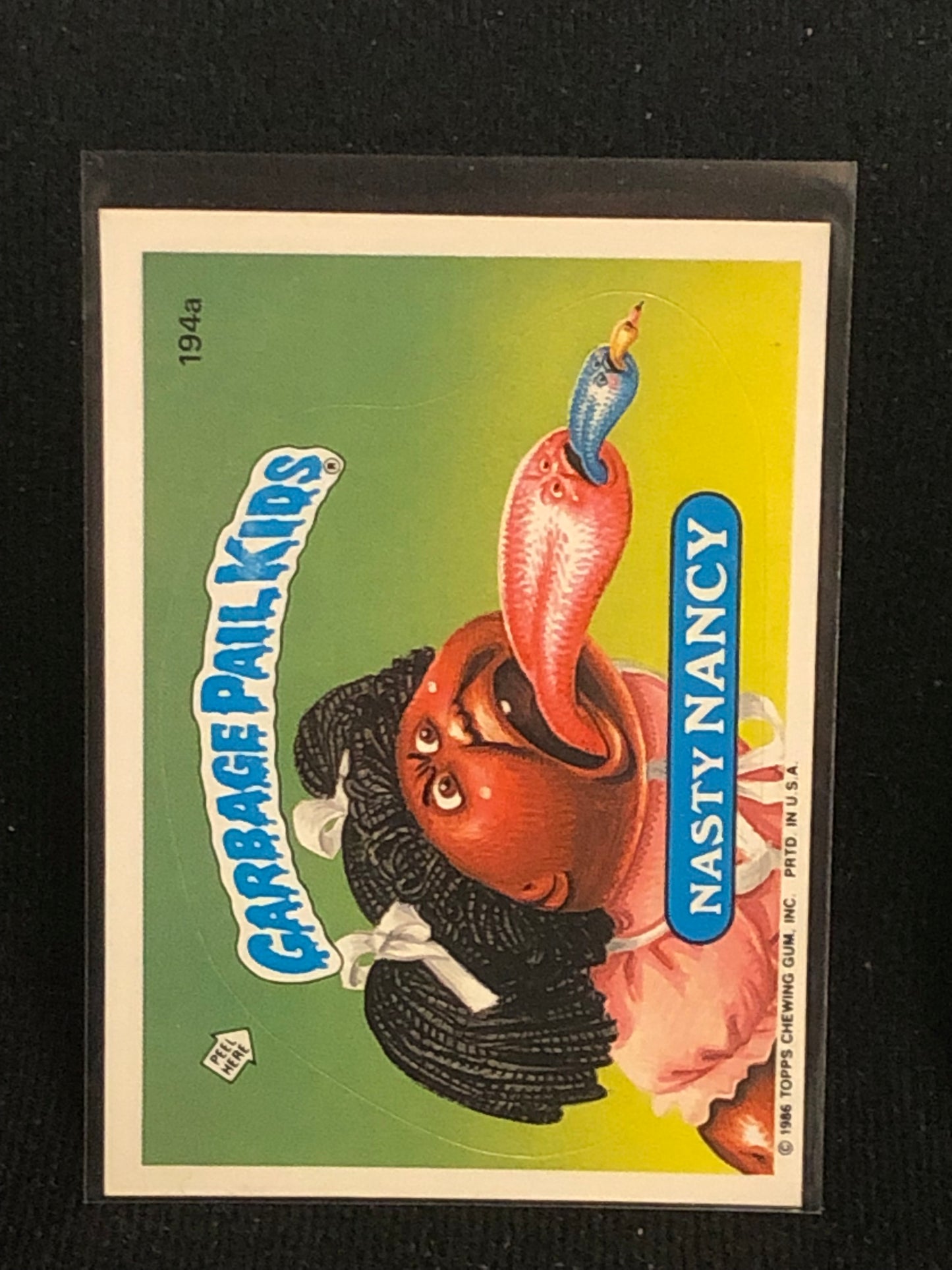 Garbage Pail Kids Original Series 5 (os5) 194a Nasty Nancy