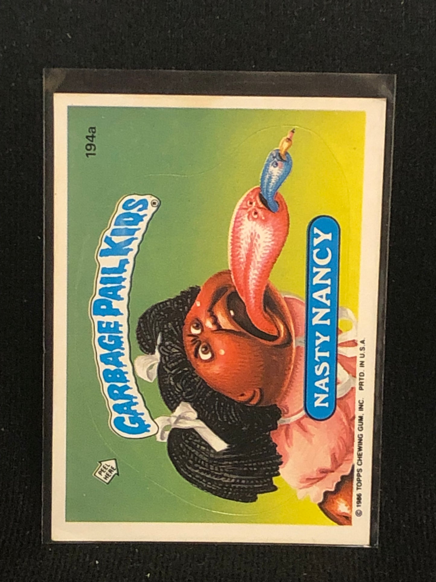 Garbage Pail Kids Original Series 5 (os5) 194a Nasty Nancy