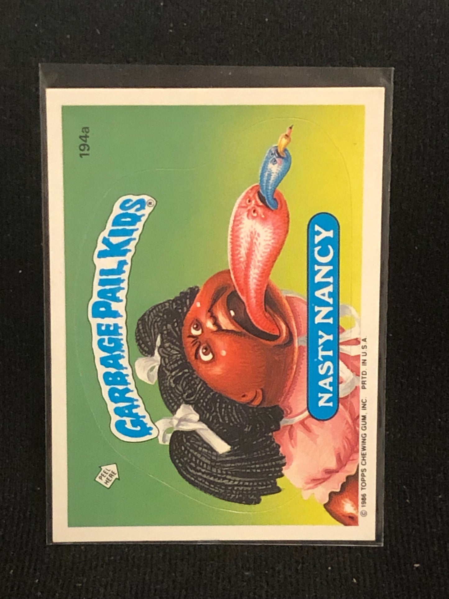 Garbage Pail Kids Original Series 5 (os5) 194a Nasty Nancy