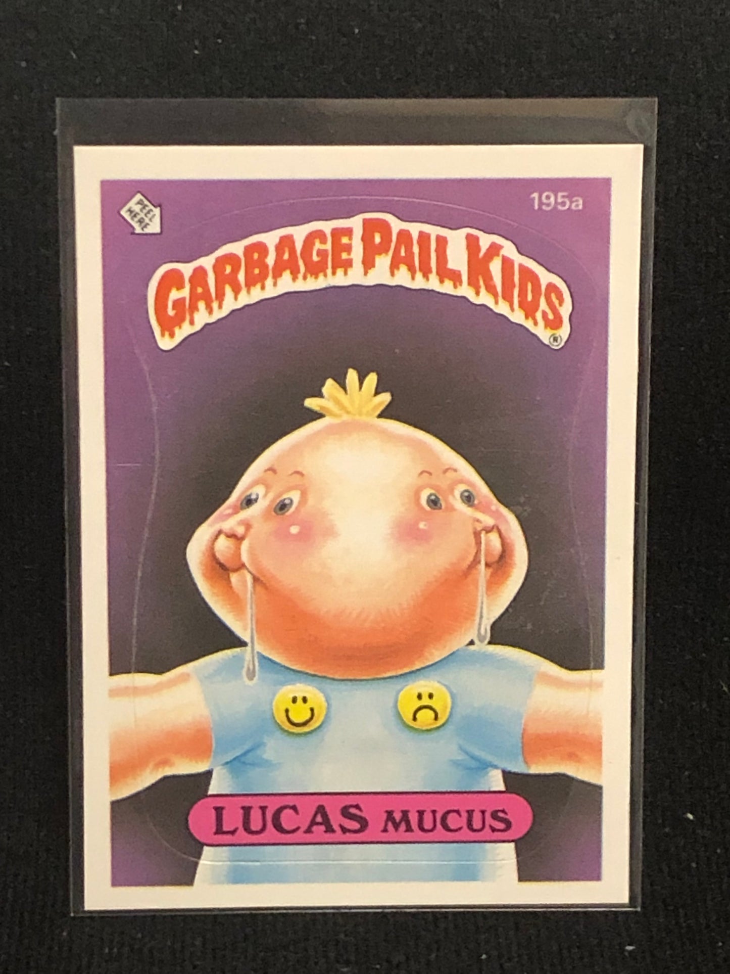 Garbage Pail Kids Original Series 5 (os5) 195a Lucas Mucus