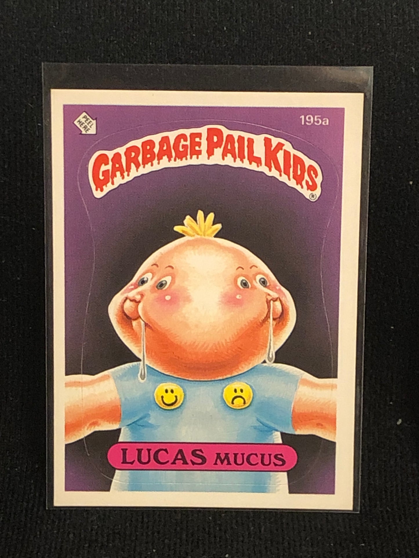 Garbage Pail Kids Original Series 5 (os5) 195a Lucas Mucus