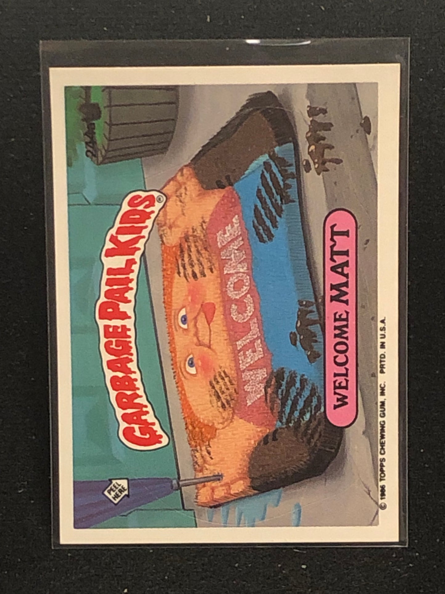 Garbage Pail Kids Original Series 6 (os6) 244a Welcome Matt