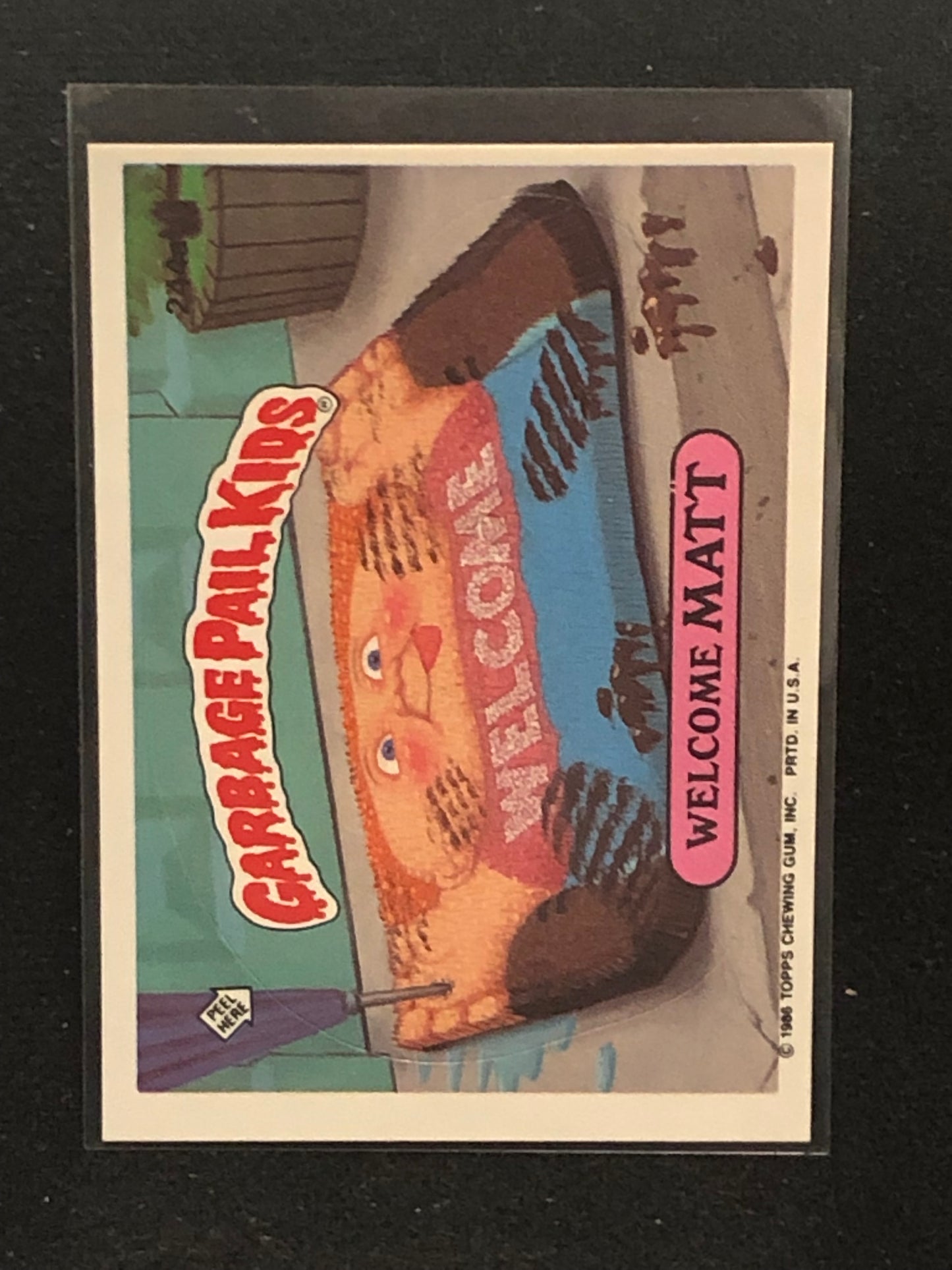 Garbage Pail Kids Original Series 6 (os6) 244a Welcome Matt