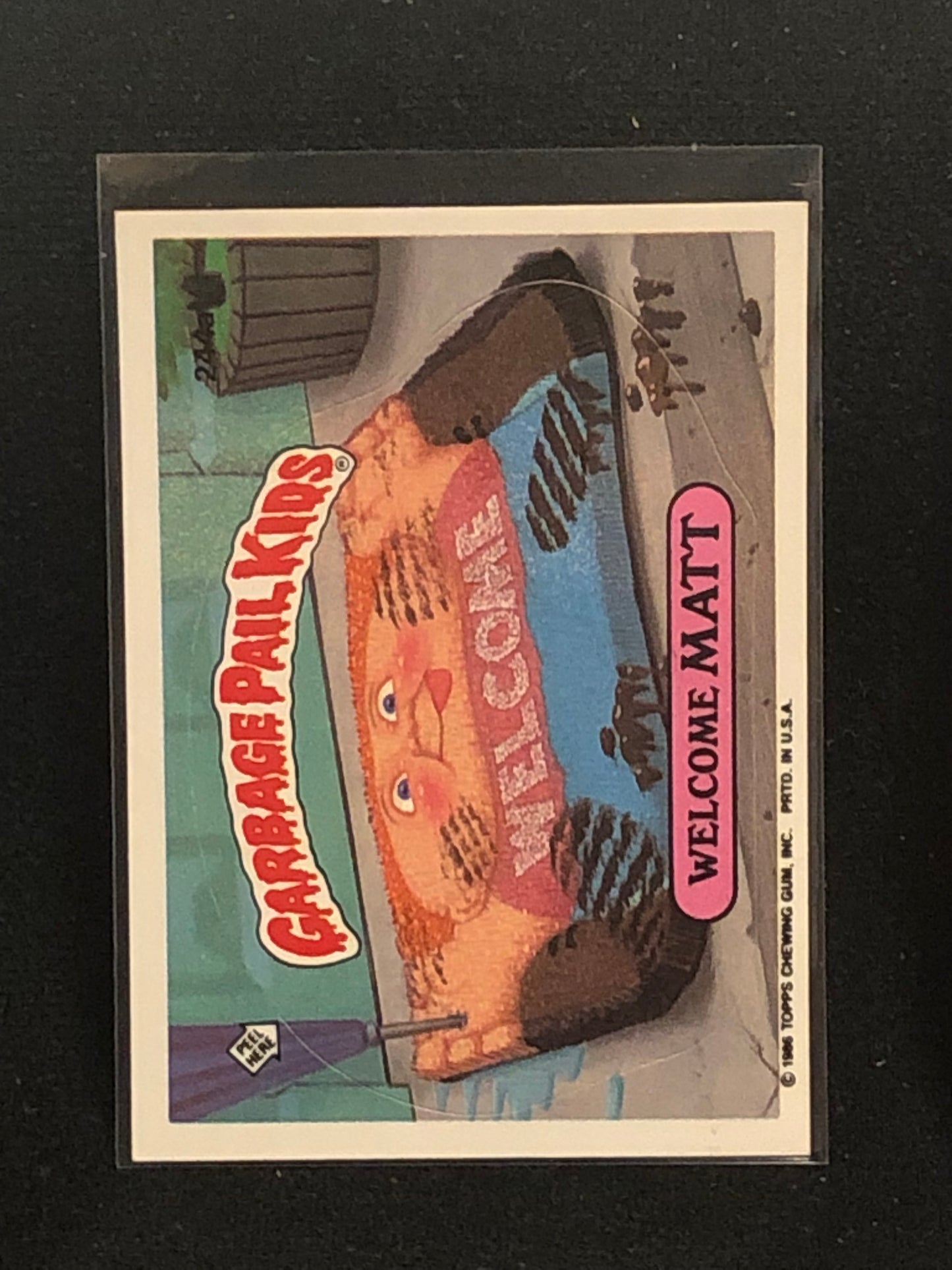 Garbage Pail Kids Original Series 6 (os6) 244a Welcome Matt