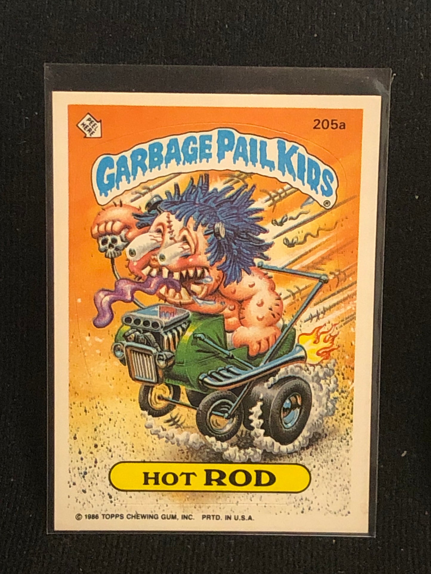 Garbage Pail Kids Original Series 5 (os5) 205a Hot Rod