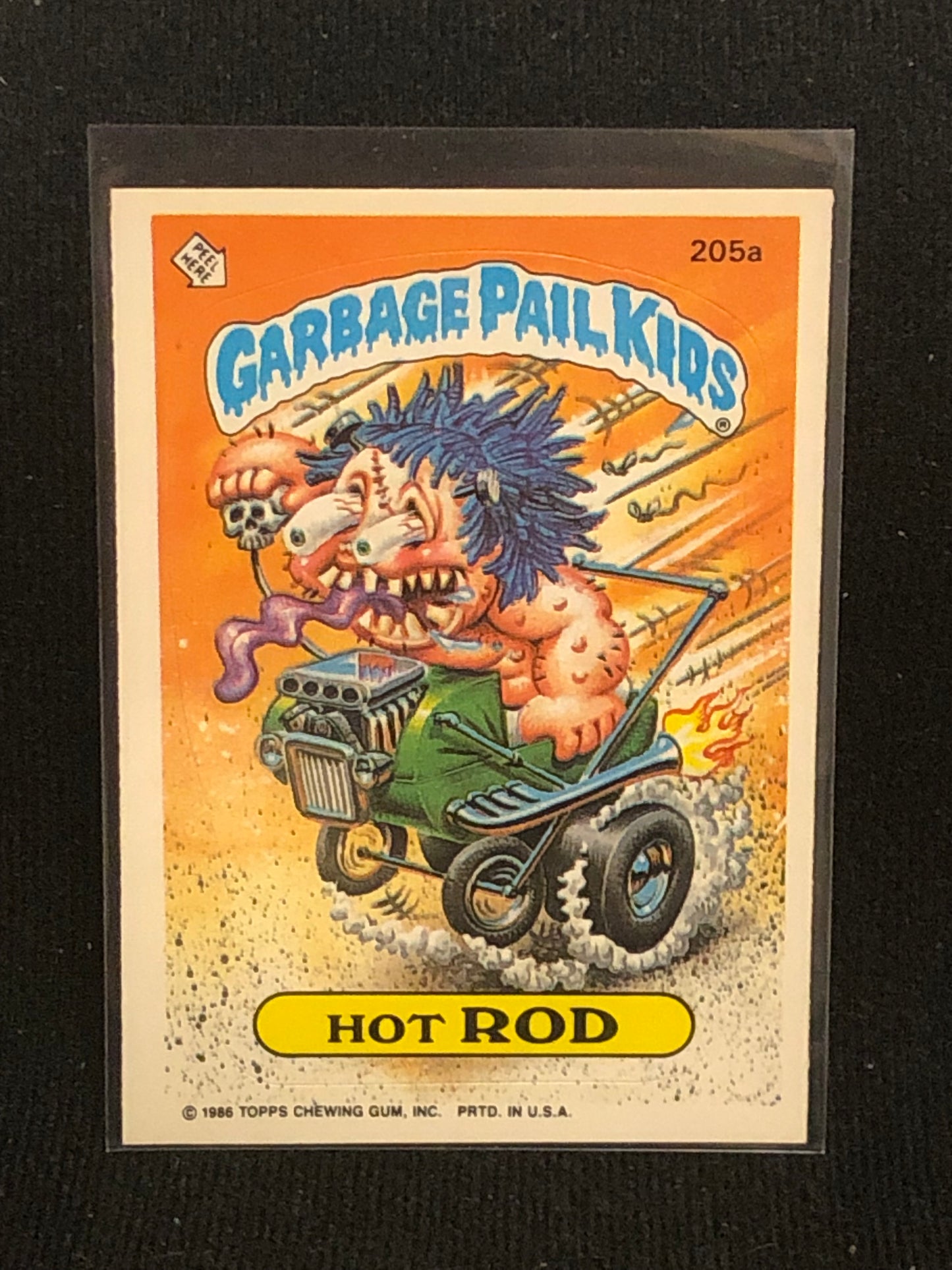 Garbage Pail Kids Original Series 5 (os5) 205a Hot Rod