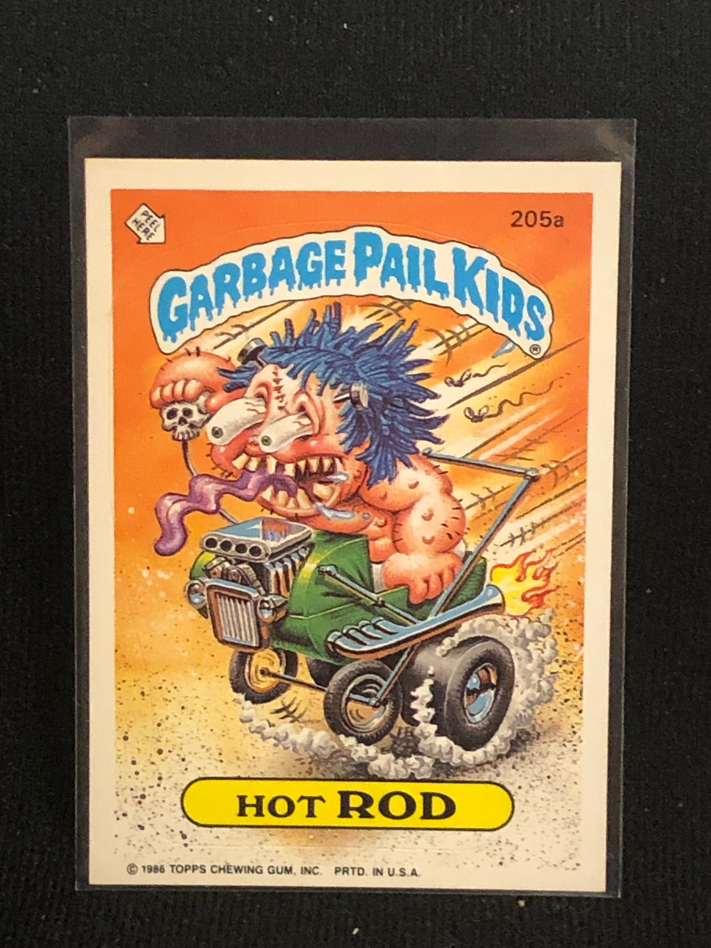 Garbage Pail Kids Original Series 5 (os5) 205a Hot Rod