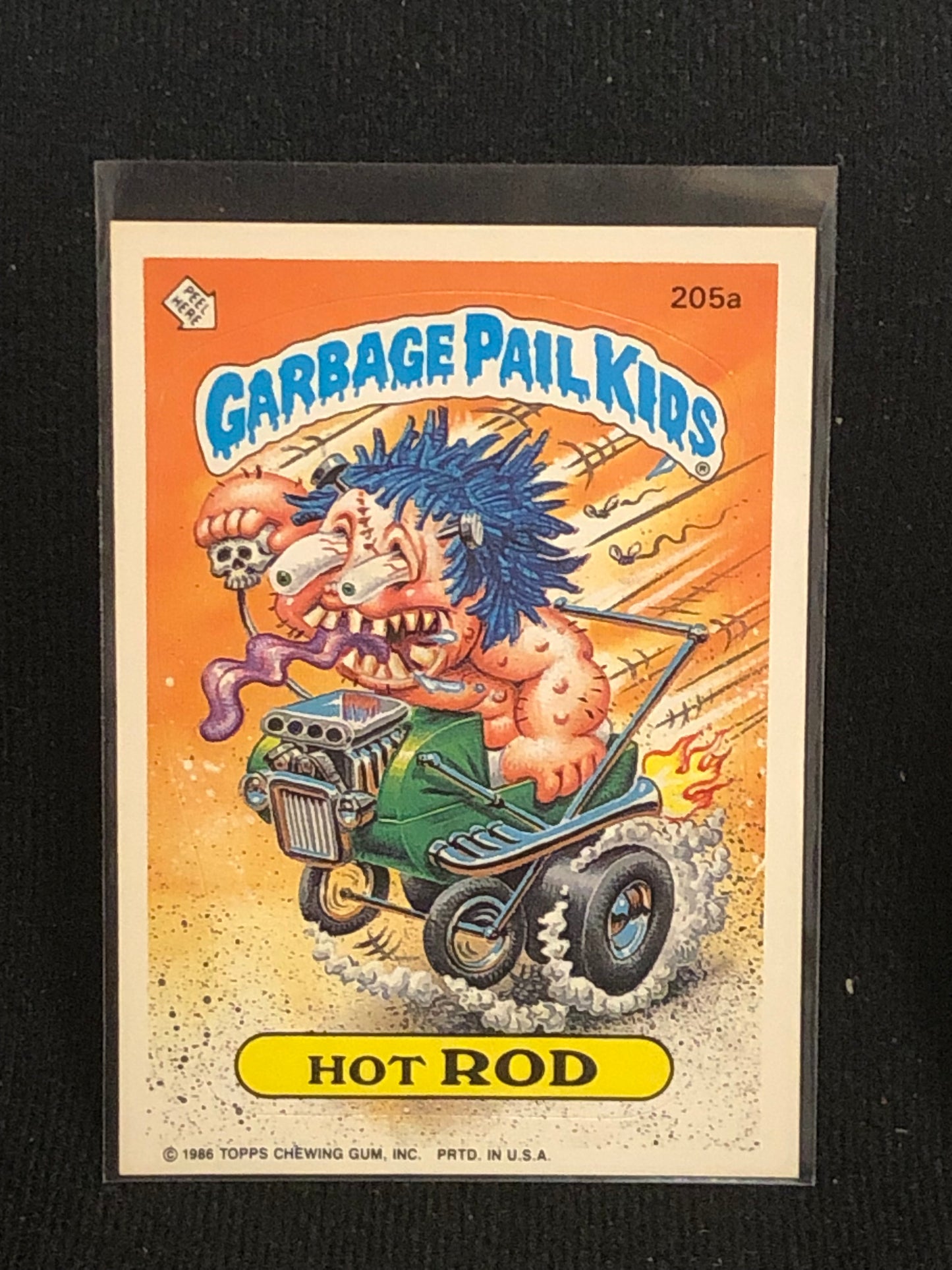 Garbage Pail Kids Original Series 5 (os5) 205a Hot Rod