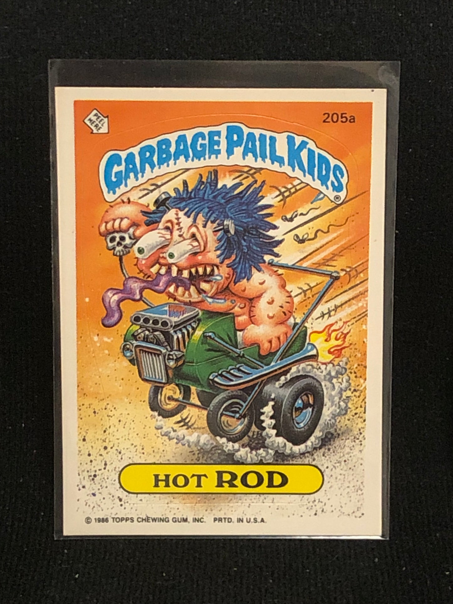 Garbage Pail Kids Original Series 5 (os5) 205a Hot Rod