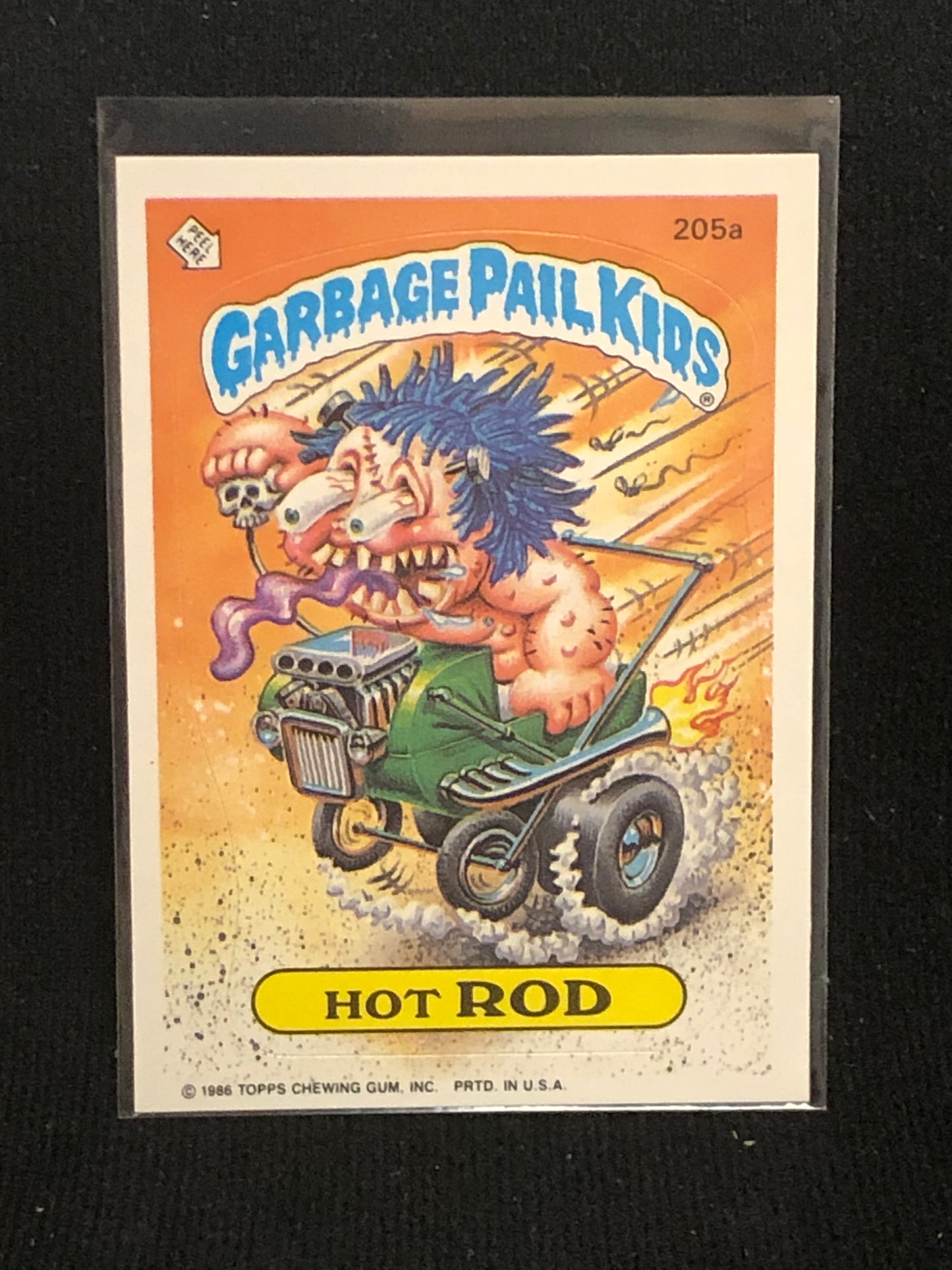 Garbage Pail Kids Original Series 5 (os5) 205a Hot Rod