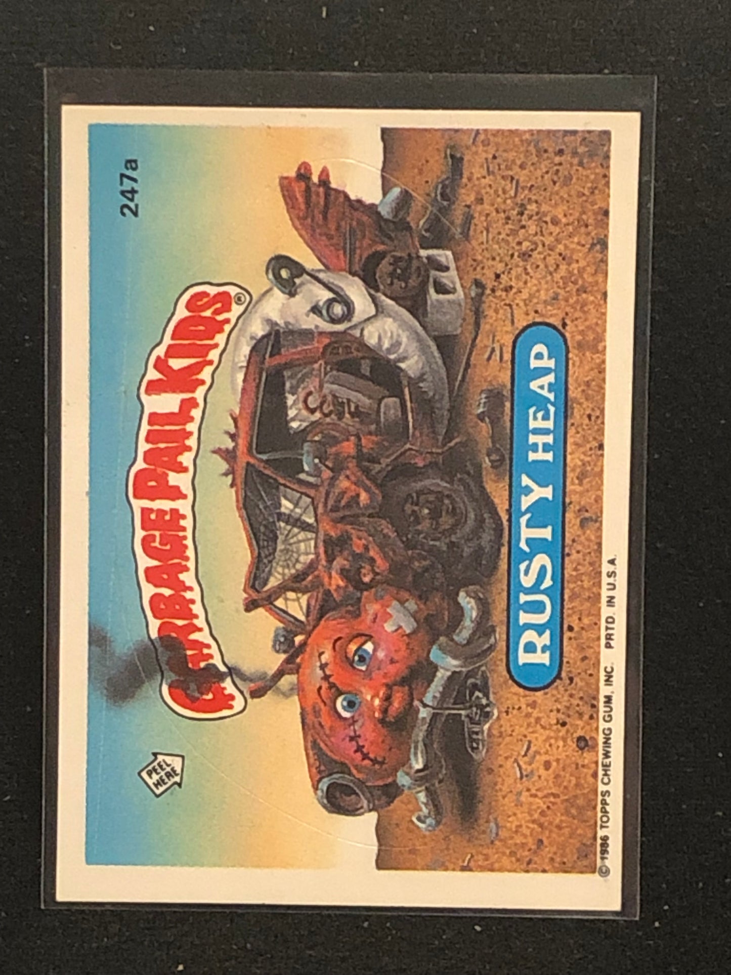 Garbage Pail Kids Original Series 6 (os6) 247a Rusty Heap