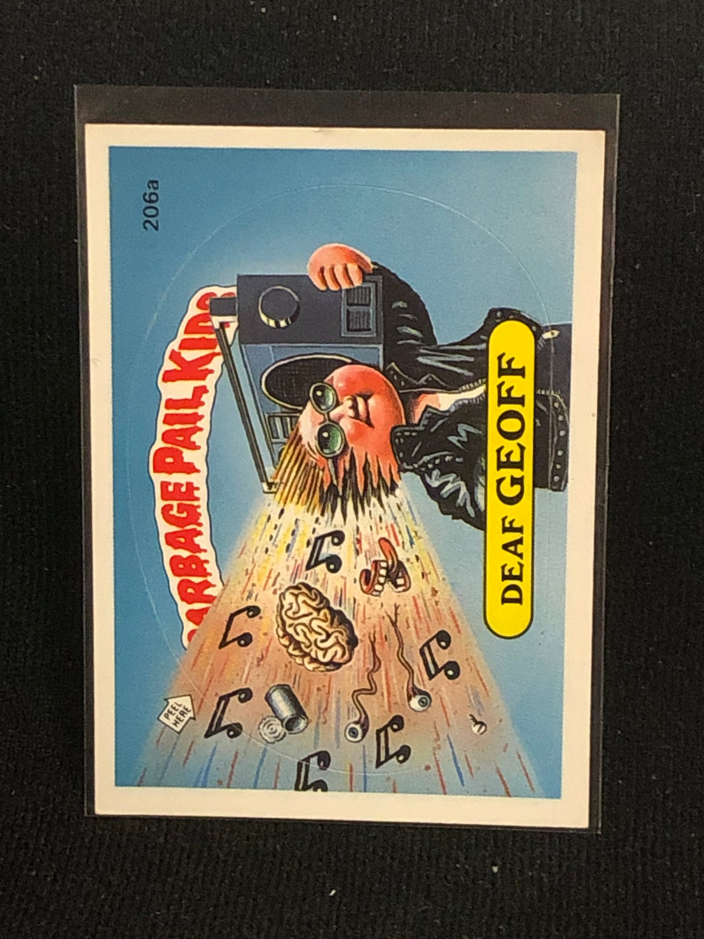 Garbage Pail Kids Original Series 5 (os5) 206a Deaf Geoff