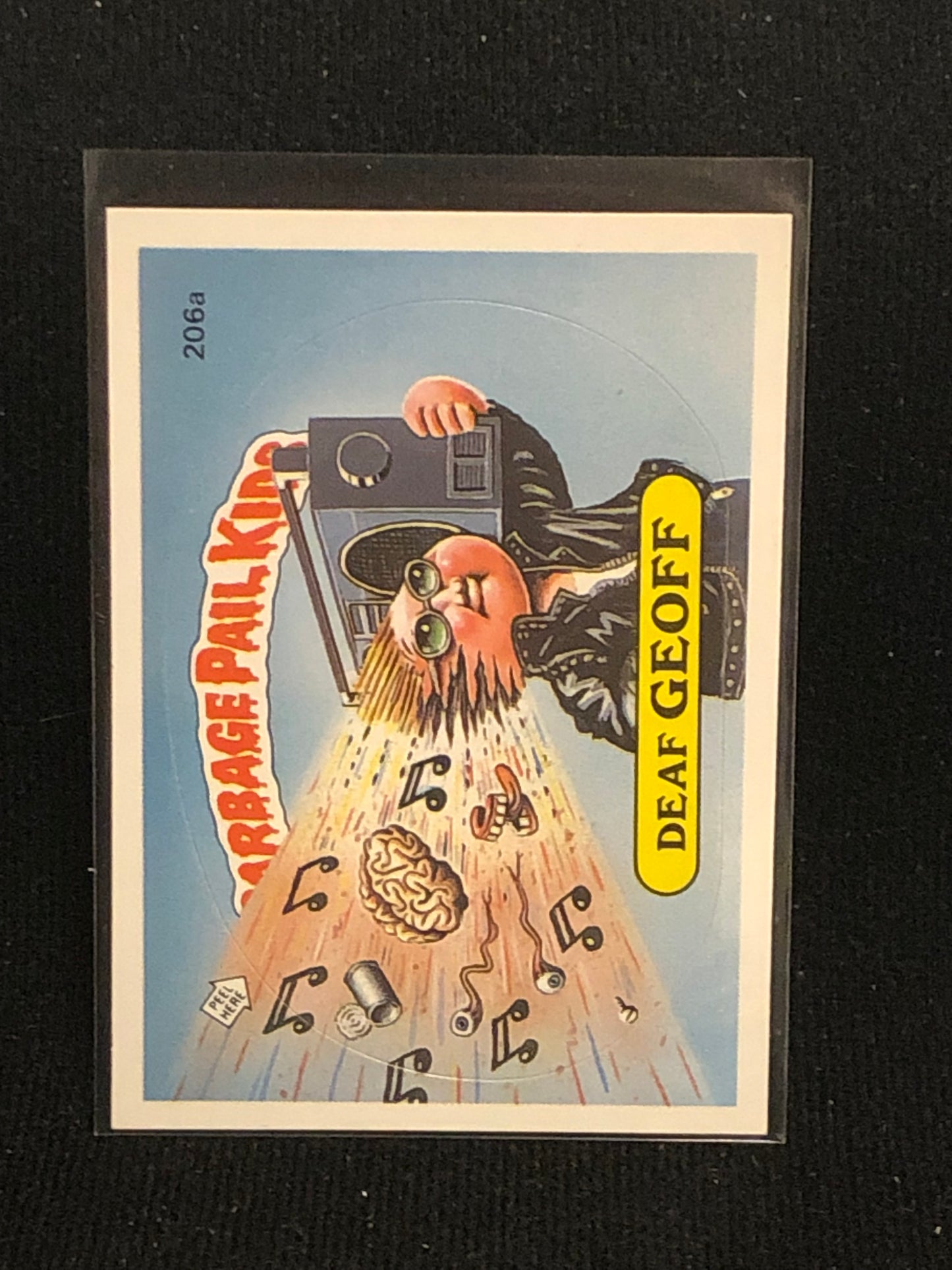 Garbage Pail Kids Original Series 5 (os5) 206a Deaf Geoff