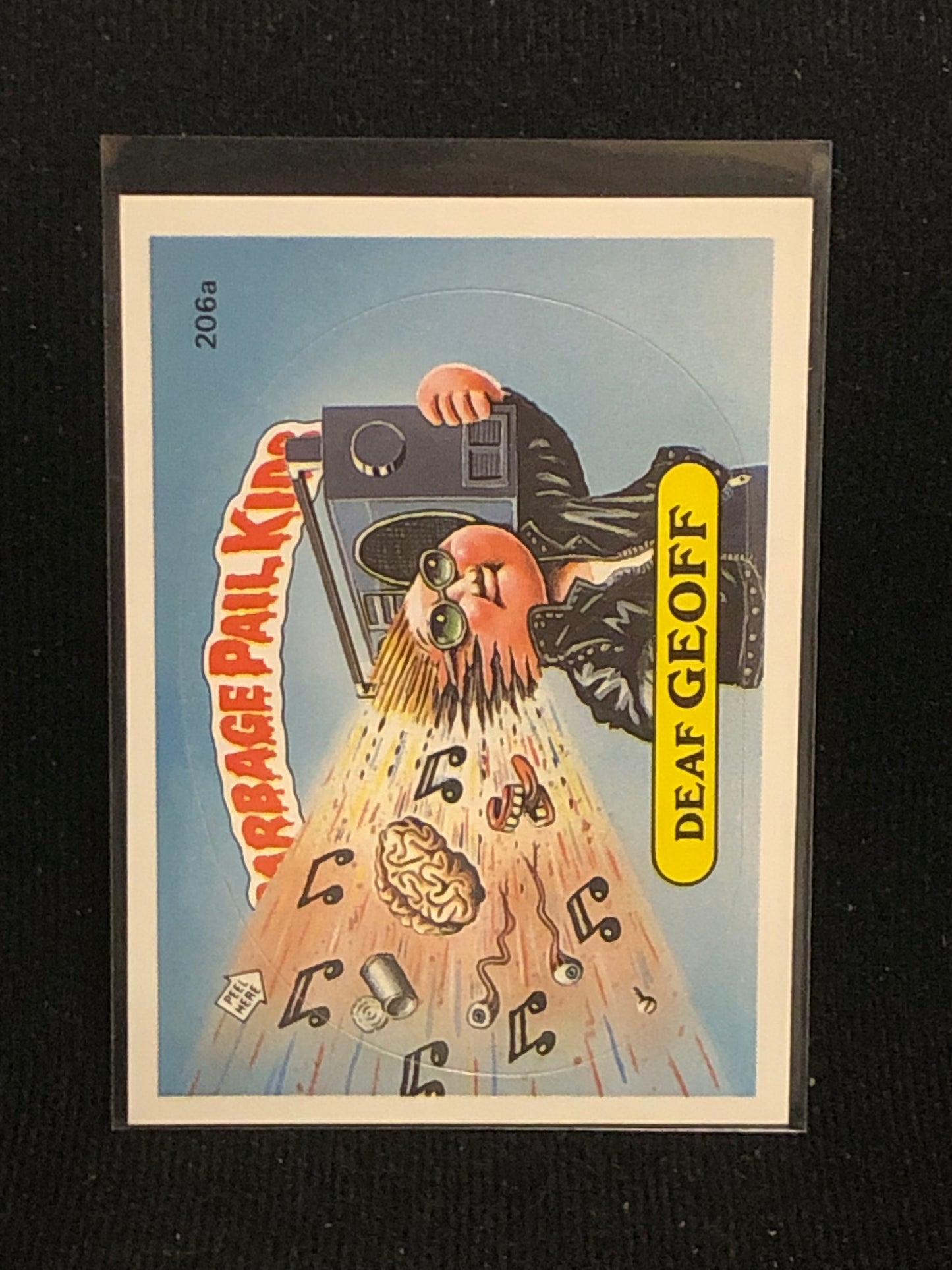 Garbage Pail Kids Original Series 5 (os5) 206a Deaf Geoff