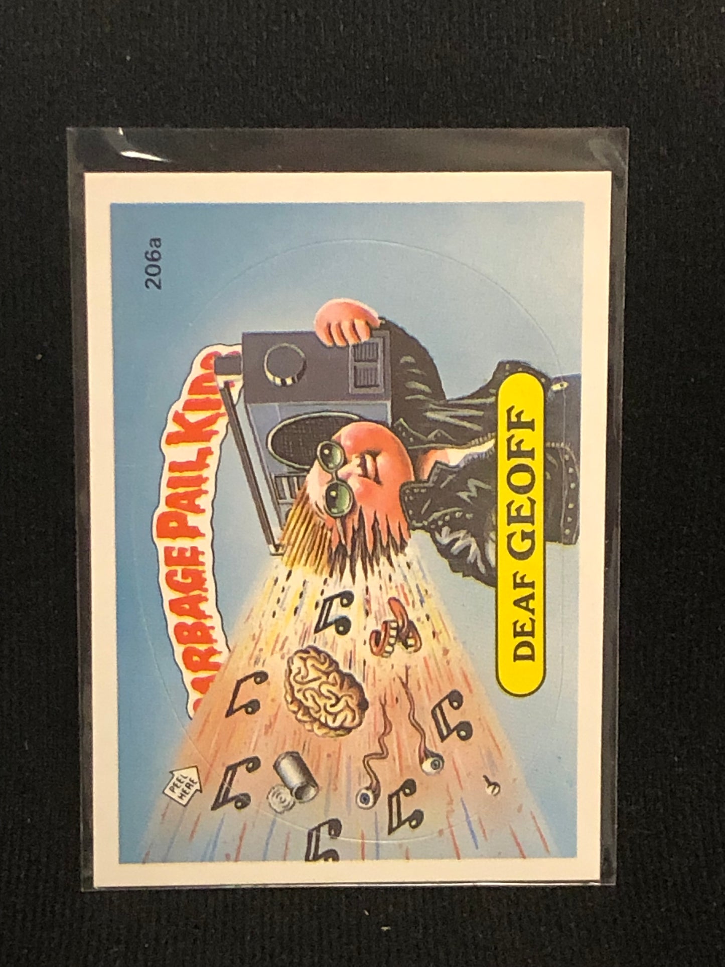 Garbage Pail Kids Original Series 5 (os5) 206a Deaf Geoff