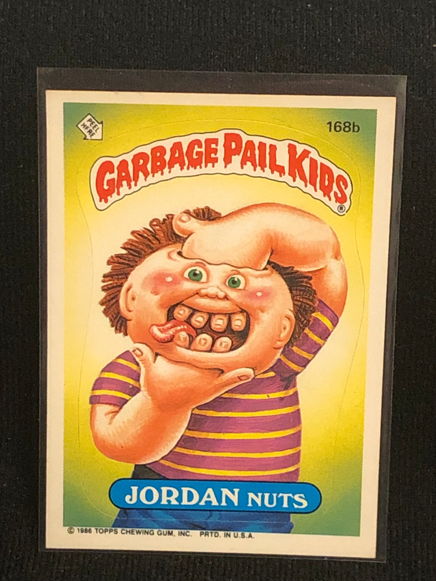 Garbage Pail Kids Original Series 5 (os5) 168b Jordan Nuts