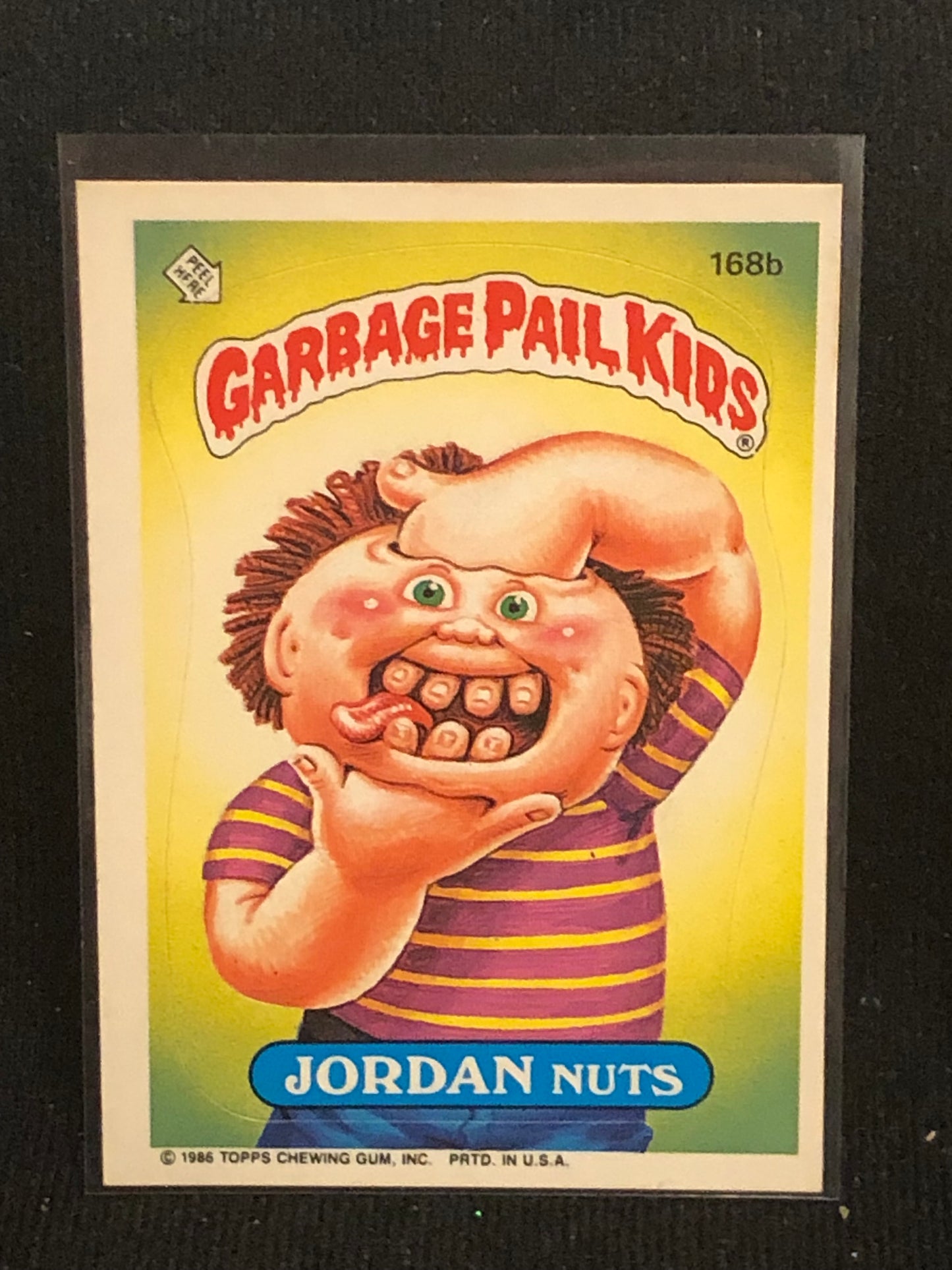 Garbage Pail Kids Original Series 5 (os5) 168b Jordan Nuts