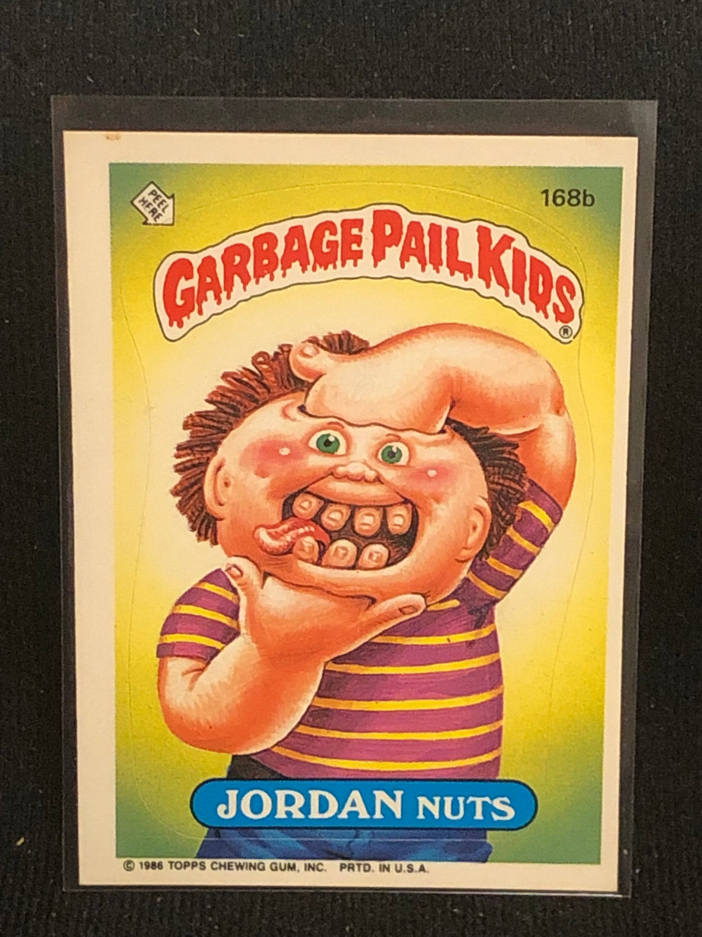 Garbage Pail Kids Original Series 5 (os5) 168b Jordan Nuts