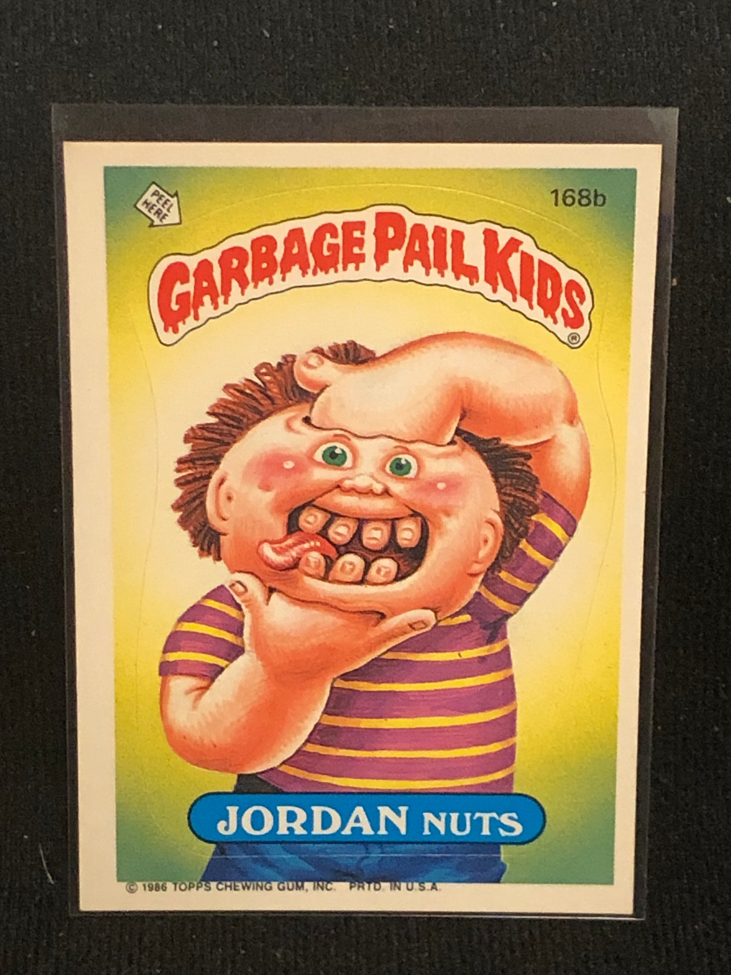 Garbage Pail Kids Original Series 5 (os5) 168b Jordan Nuts