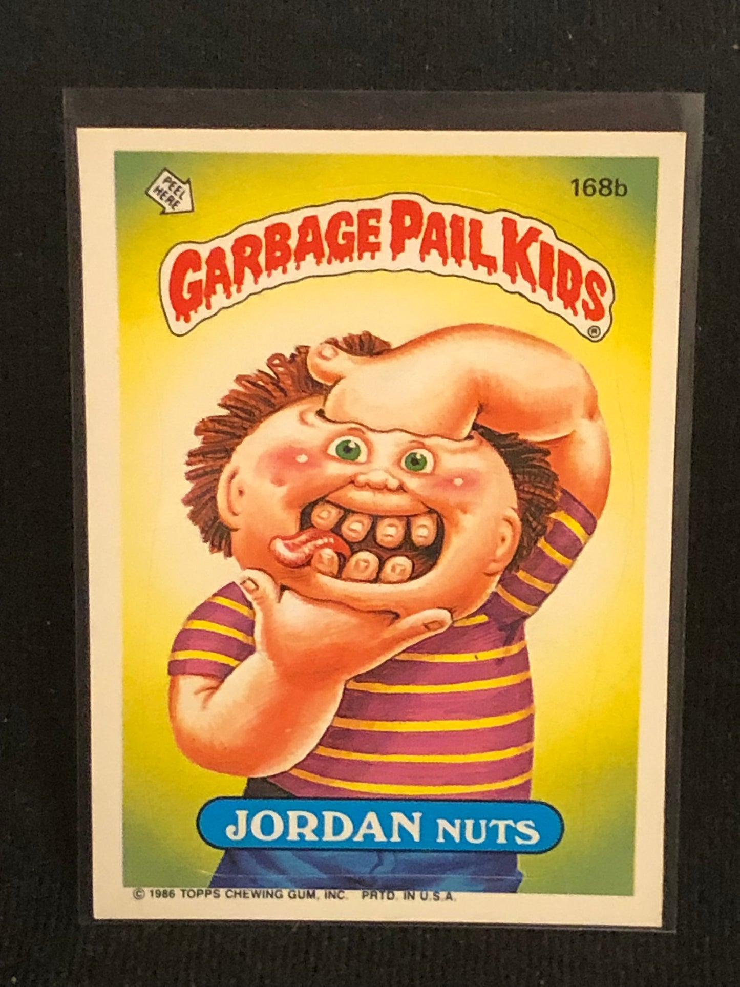 Garbage Pail Kids Original Series 5 (os5) 168b Jordan Nuts