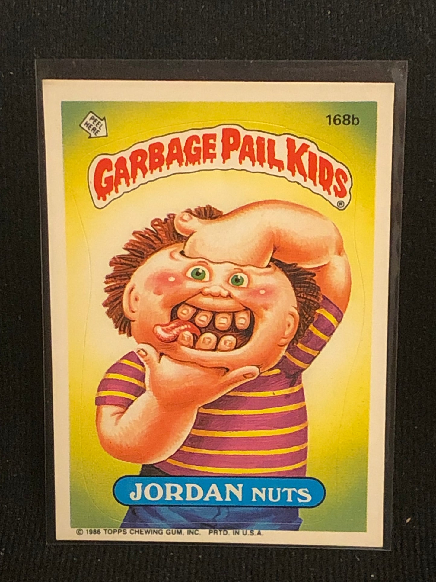 Garbage Pail Kids Original Series 5 (os5) 168b Jordan Nuts