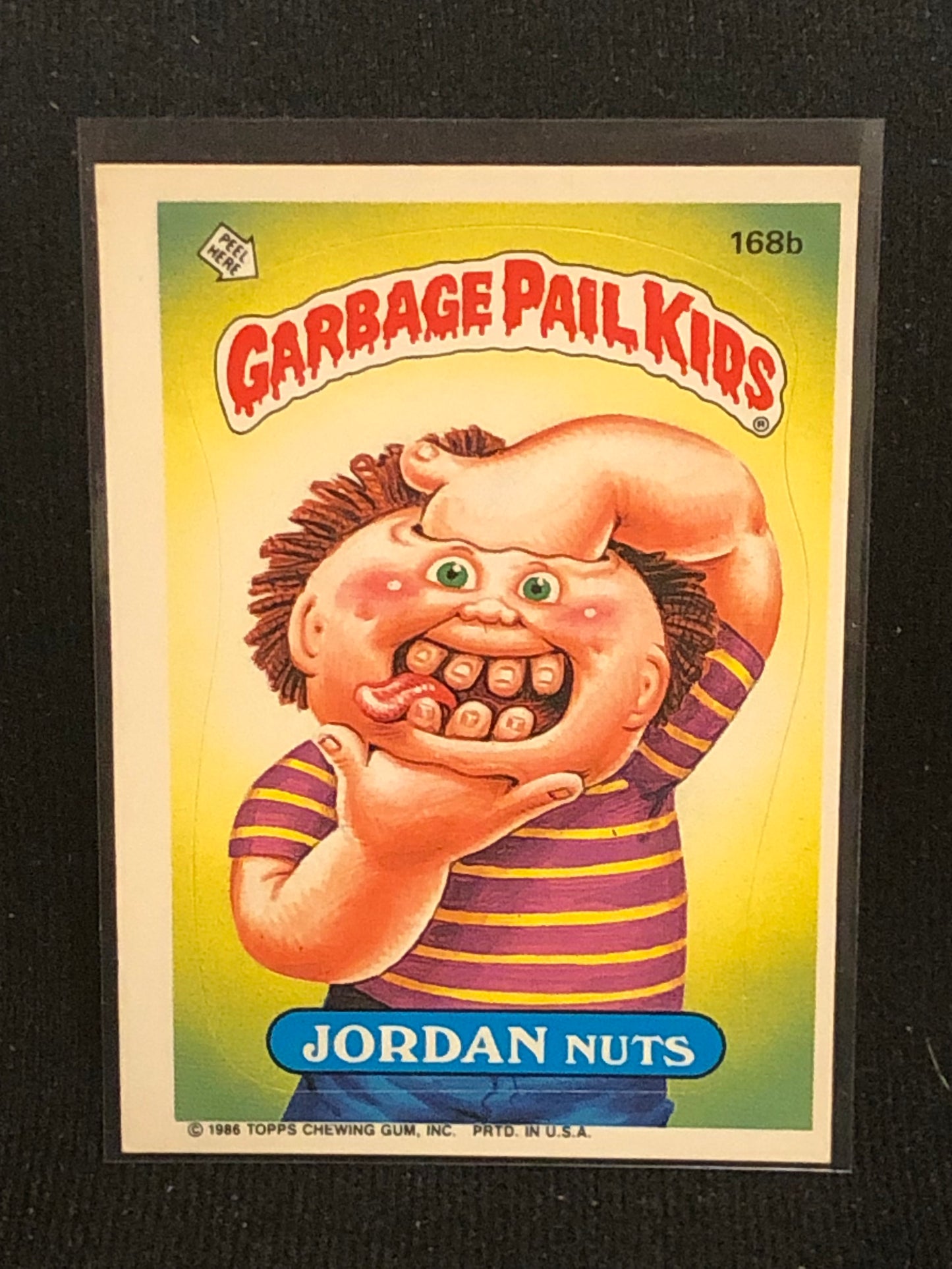 Garbage Pail Kids Original Series 5 (os5) 168b Jordan Nuts