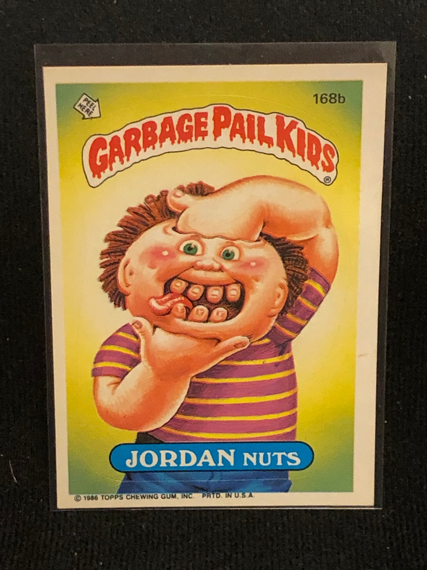 Garbage Pail Kids Original Series 5 (os5) 168b Jordan Nuts