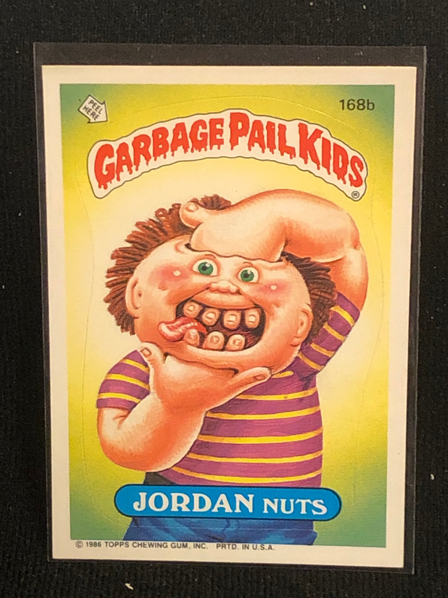 Garbage Pail Kids Original Series 5 (os5) 168b Jordan Nuts