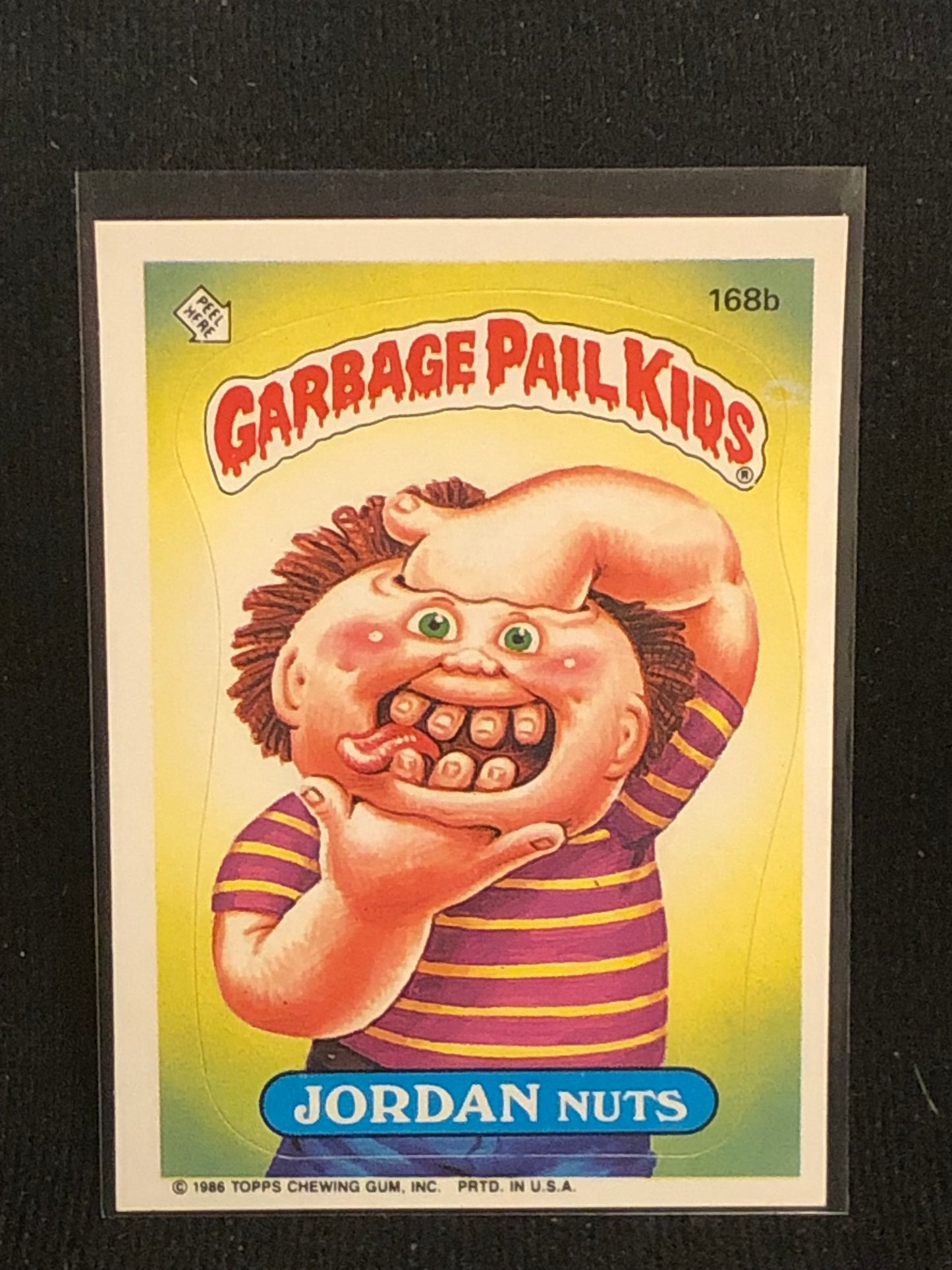 Garbage Pail Kids Original Series 5 (os5) 168b Jordan Nuts