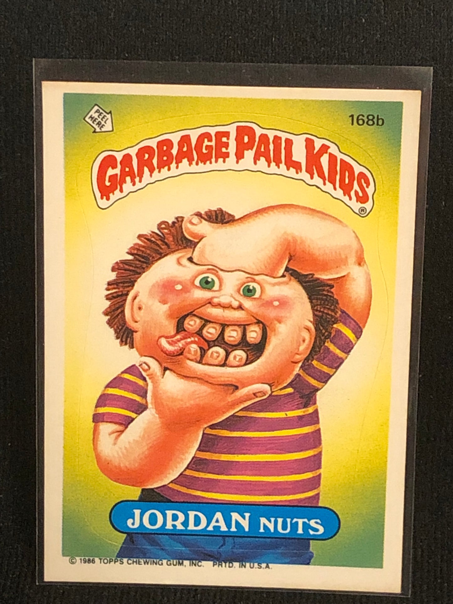 Garbage Pail Kids Original Series 5 (os5) 168b Jordan Nuts