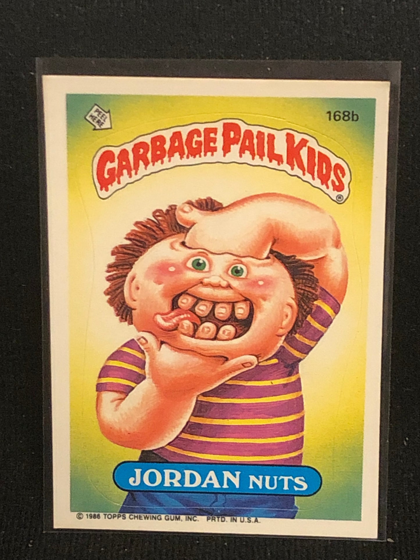 Garbage Pail Kids Original Series 5 (os5) 168b Jordan Nuts